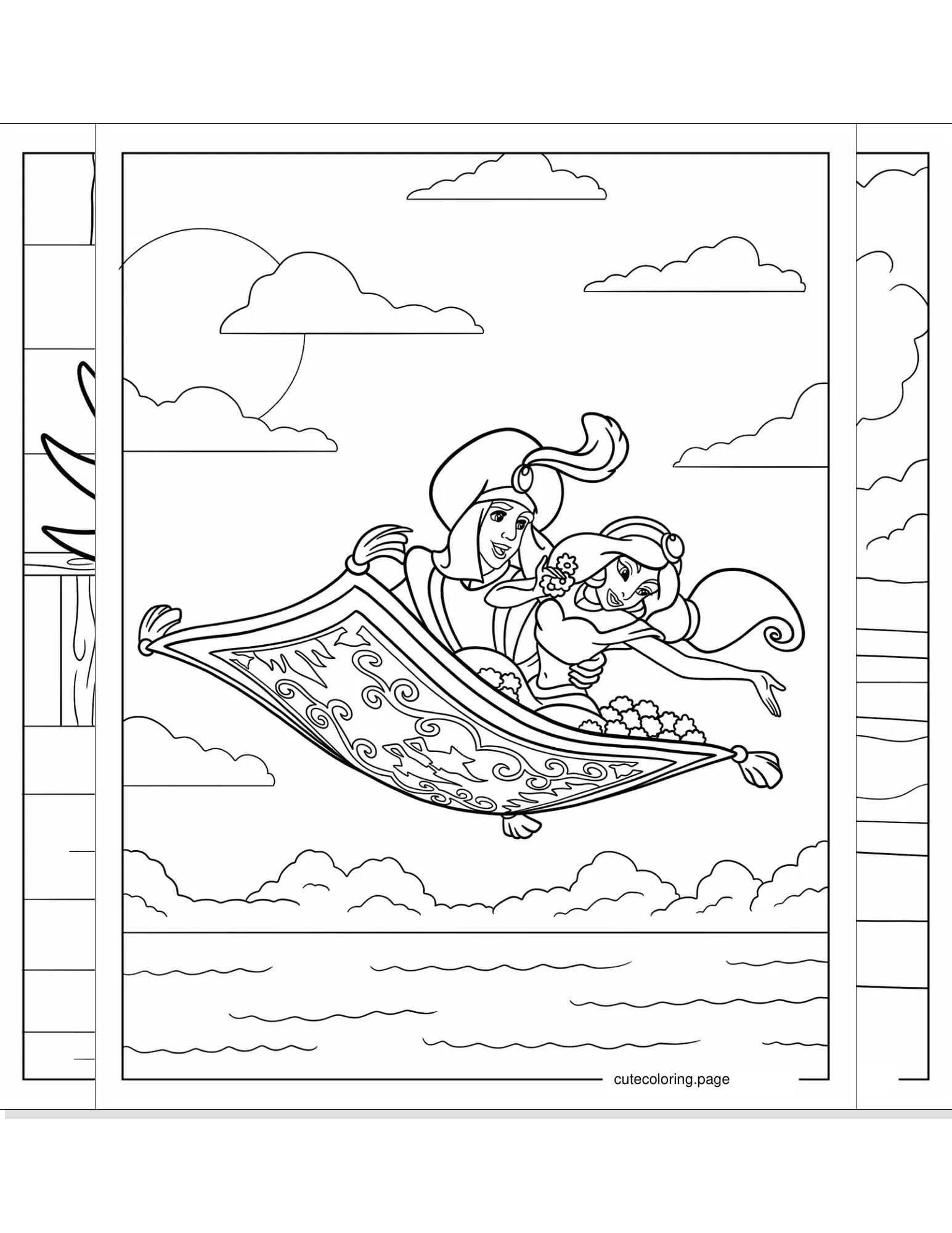 aladdin coloring pages coloring page