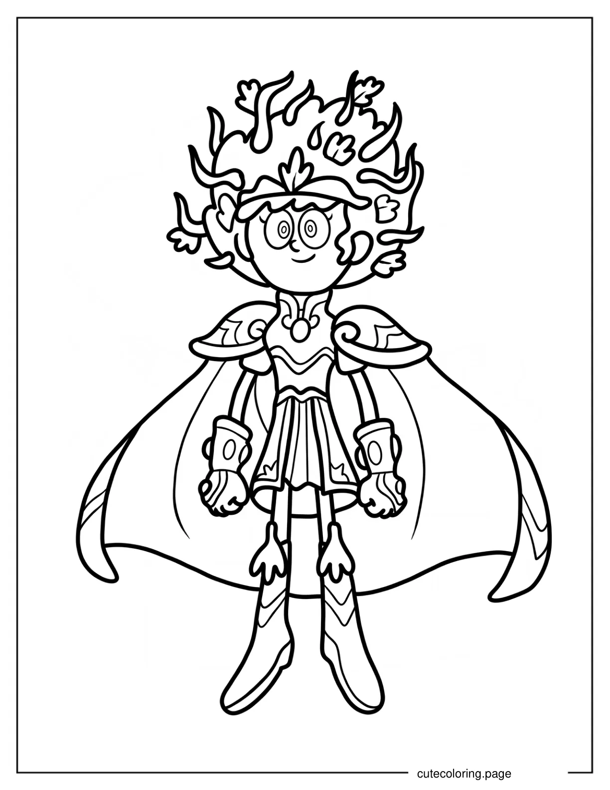 Amphibia Calamity Anne Boonchuy coloring page