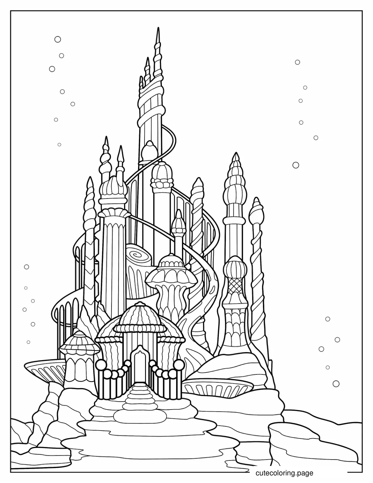 Triton_s Palace coloring page