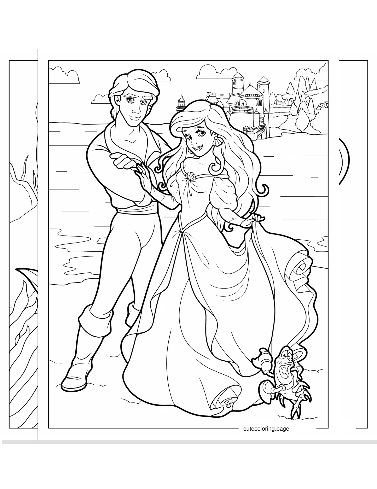 ariel coloring pages coloring page