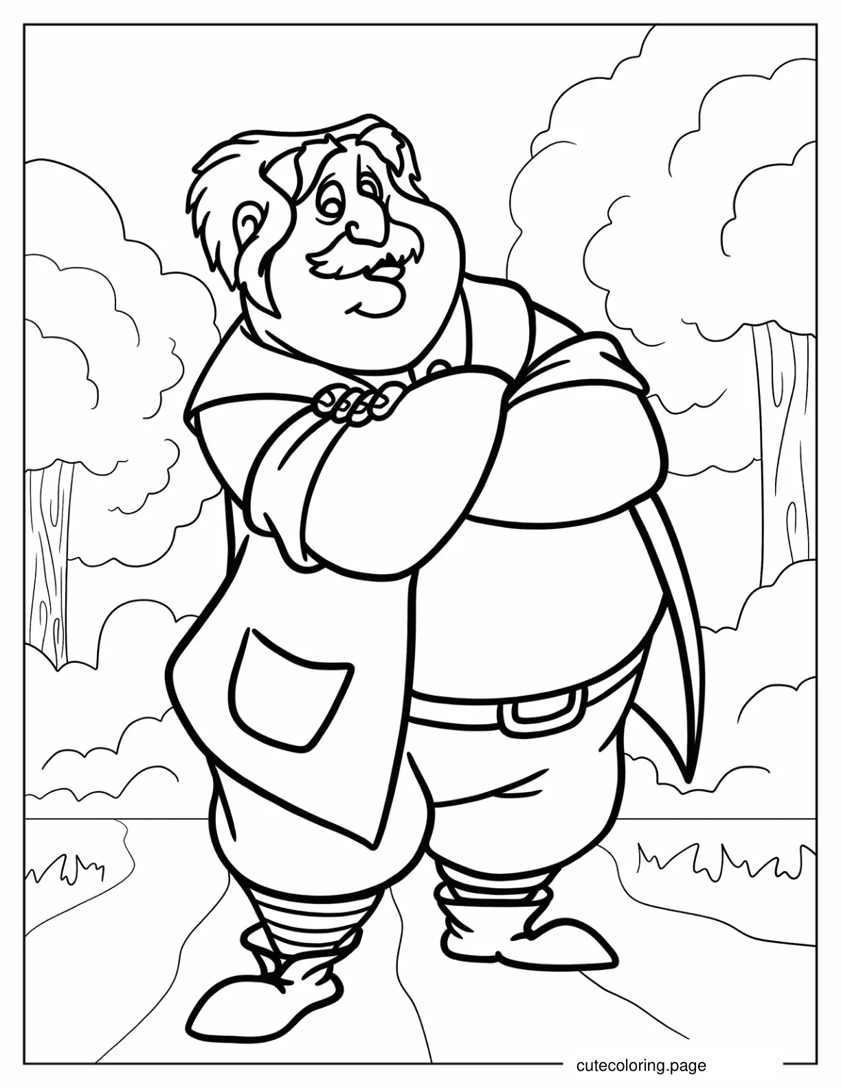 Belle_s Father Maurice coloring page