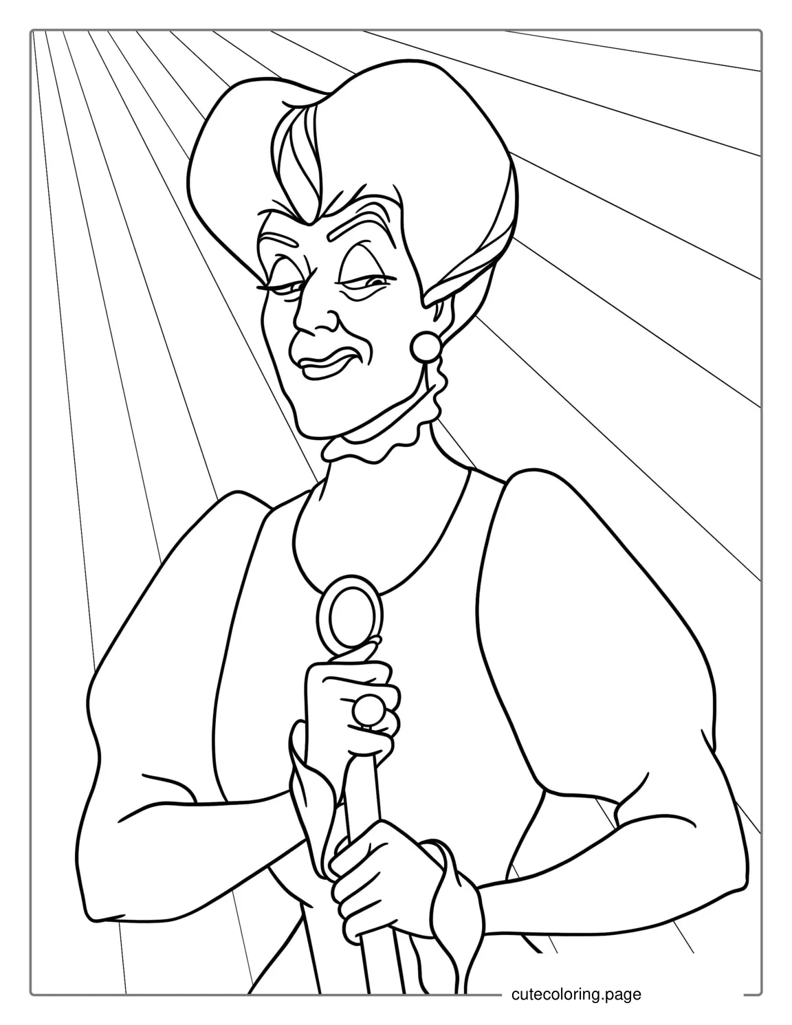 Lady Tremaine Wicked Stepmother From Cinderella To Color coloring page