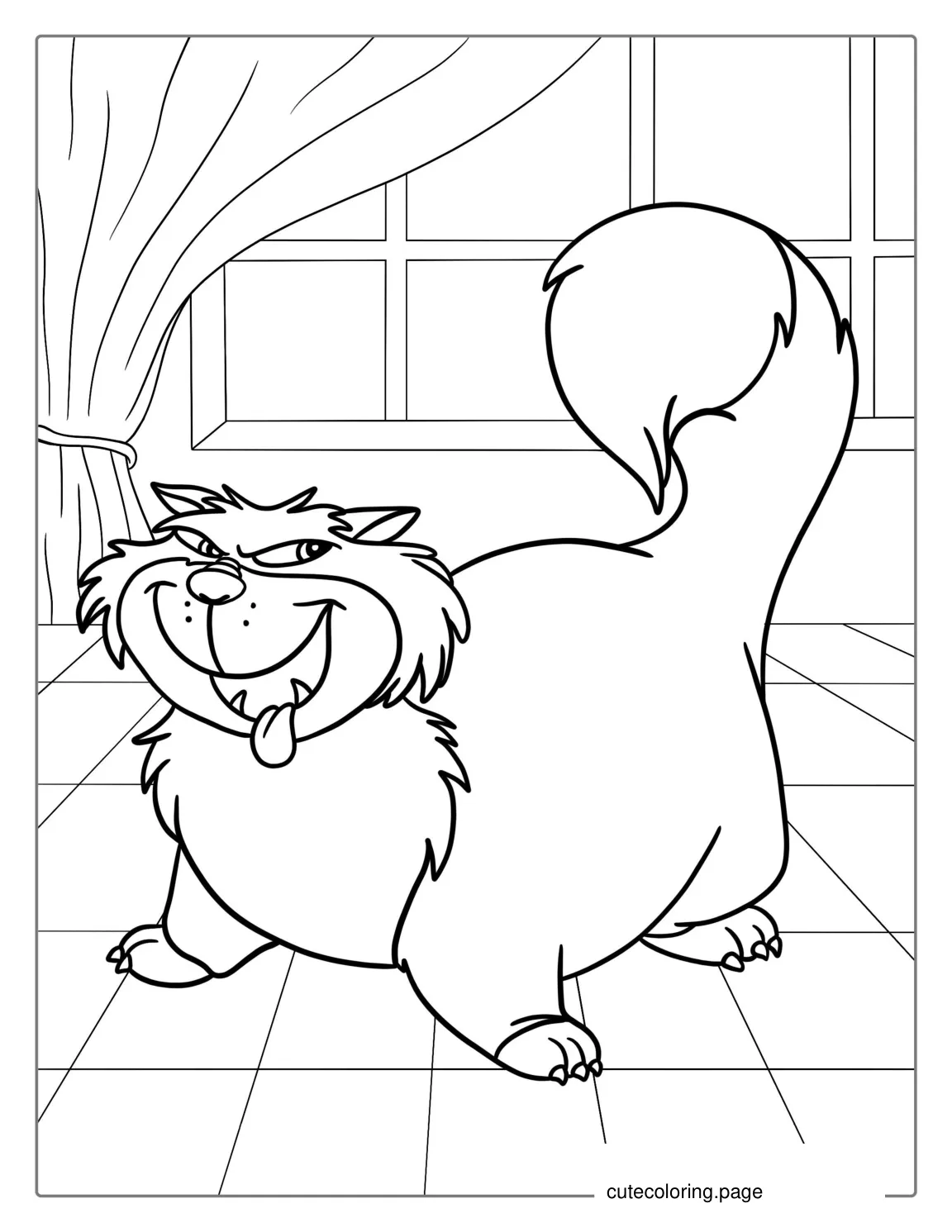 Lucifer Cat Coloring Sheet coloring page