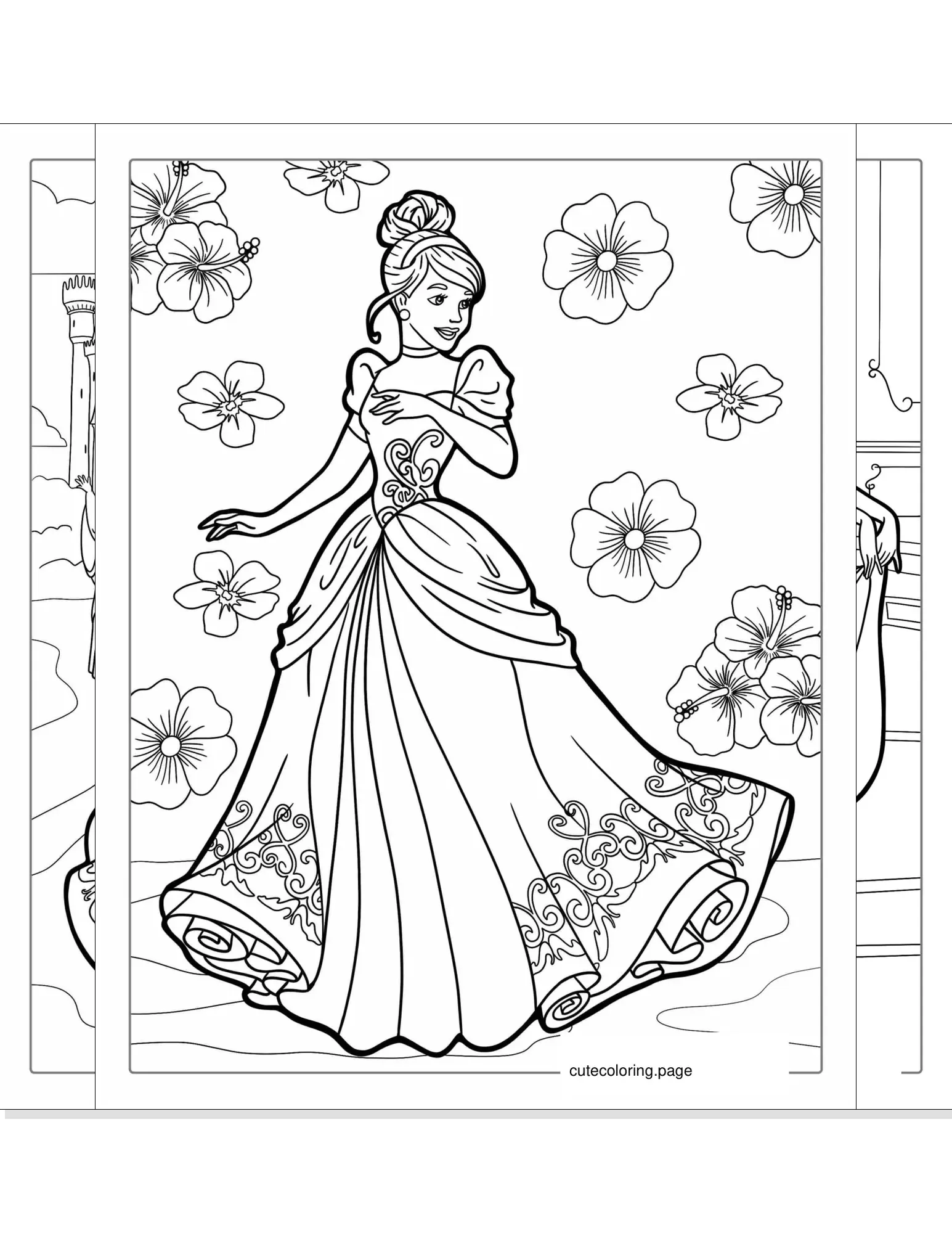 cinderella coloring pages coloring page