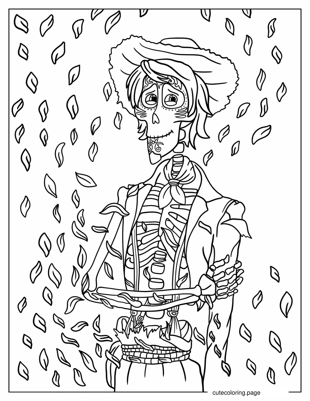 Coco Hector Rivera Coloring Sheet coloring page