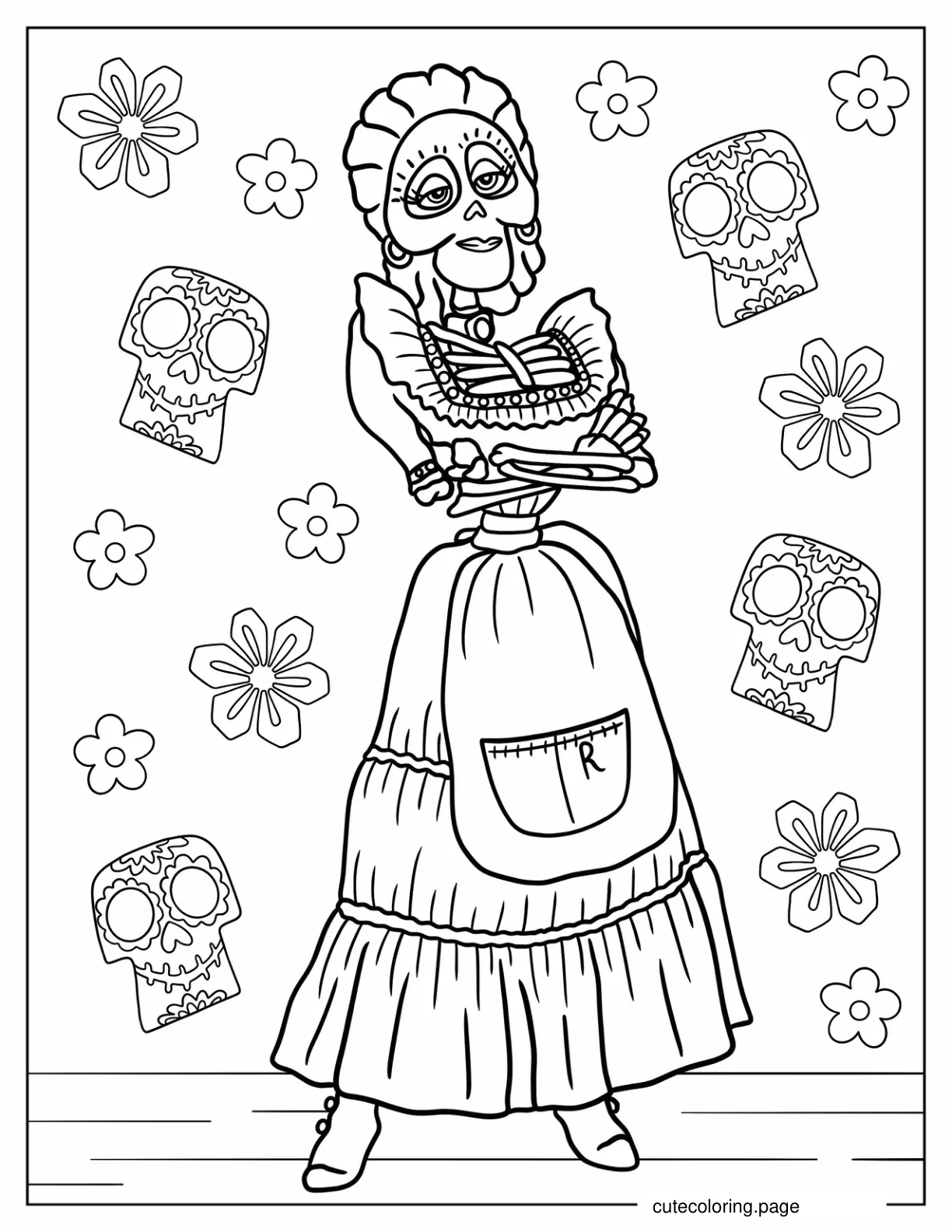 Mama Imelda Rivera coloring page