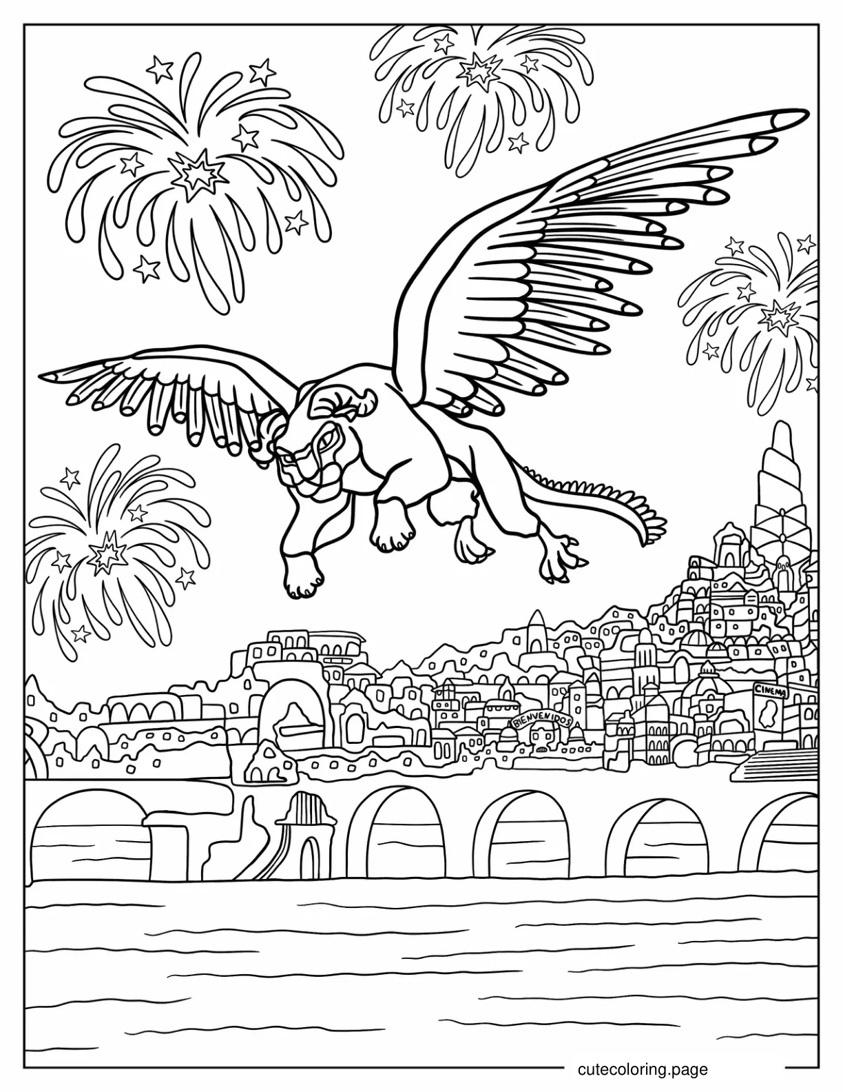 Pepito From Coco In Land Of The Dead coloring page