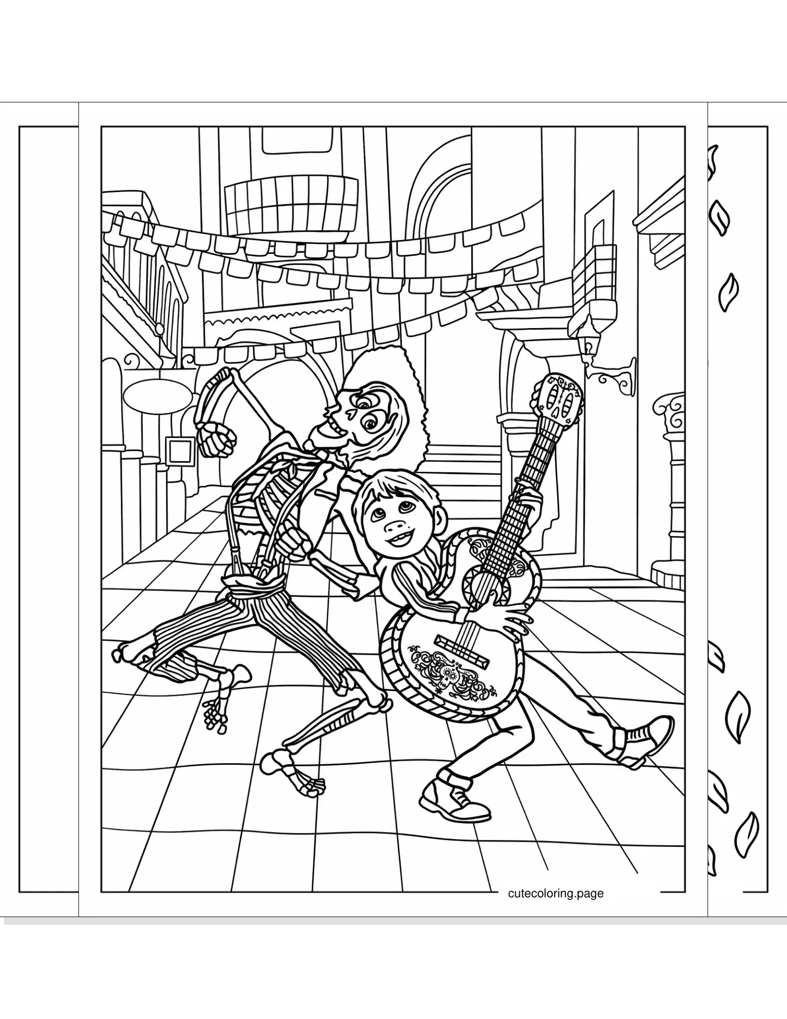 coco coloring pages coloring page