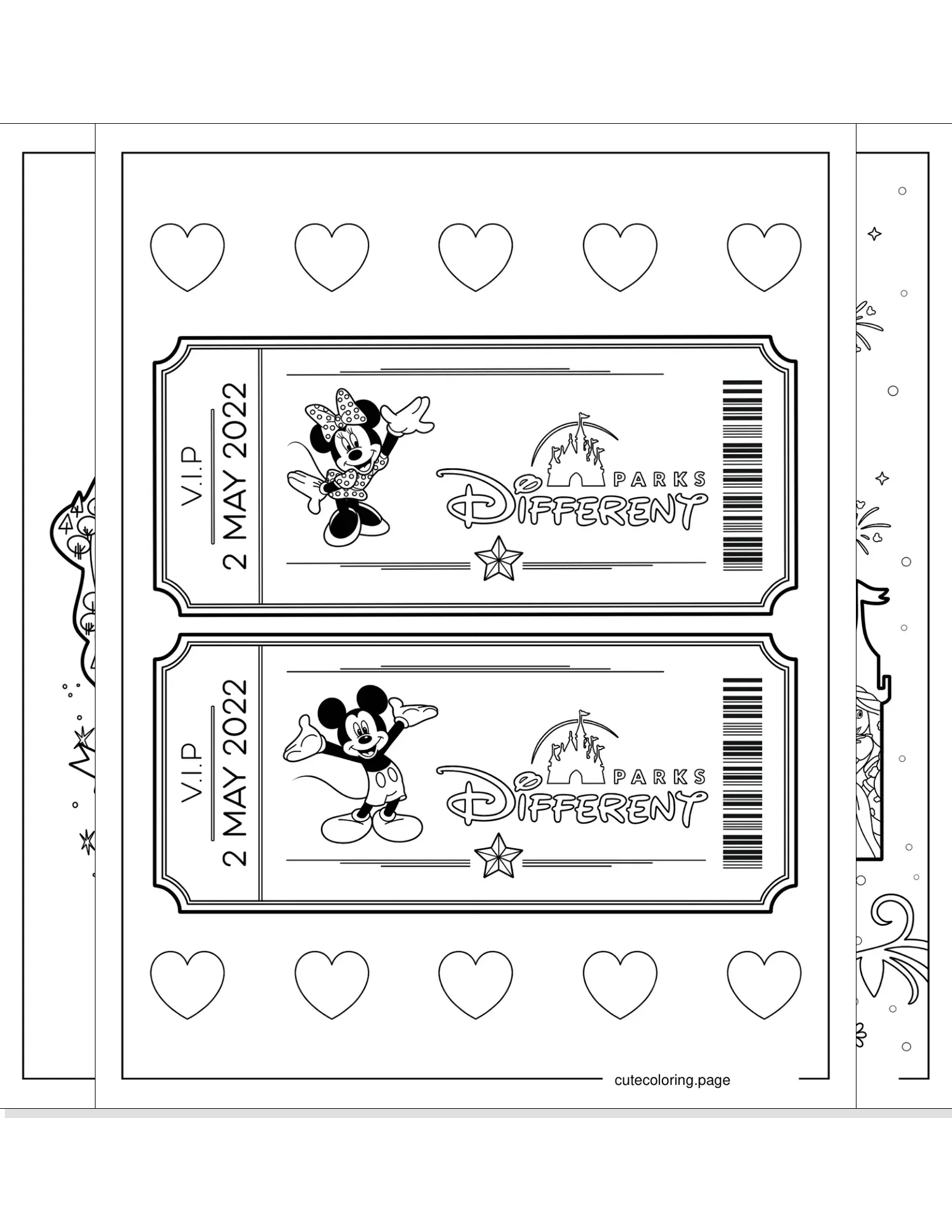 disneyland coloring pages coloring page