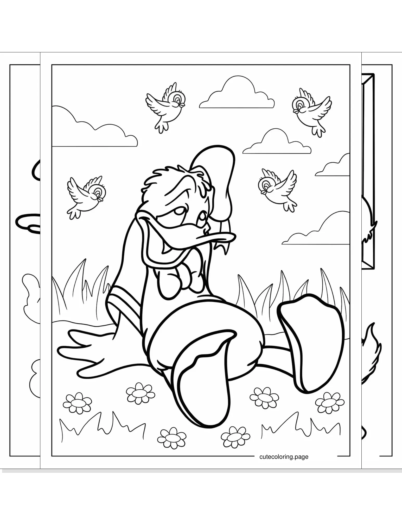 donald duck coloring pages coloring page