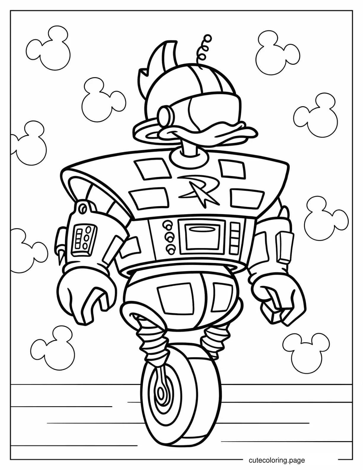 Gizmoduck Coloring Page For Kids coloring page