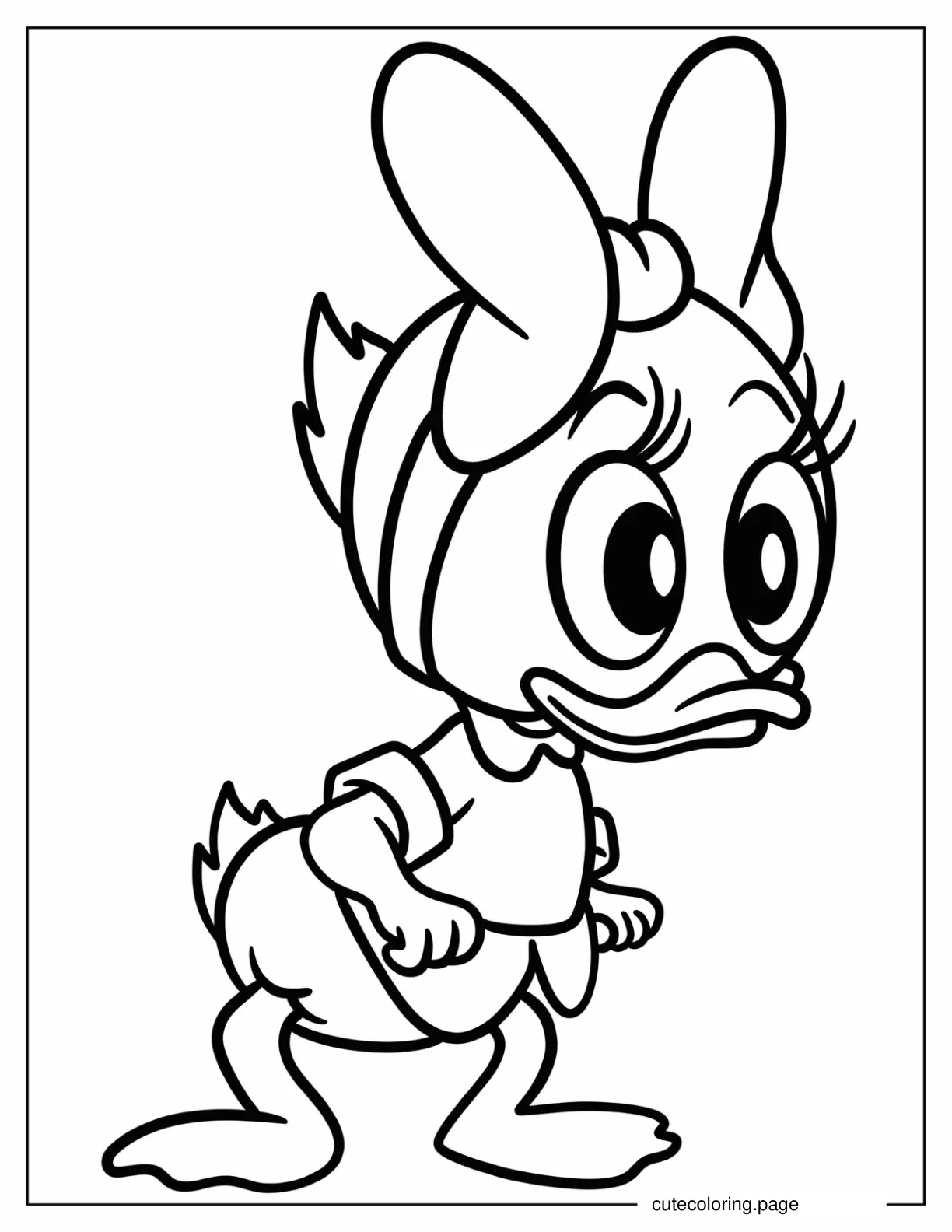 Webby Vanderquack Coloring Sheet For Preschoolers coloring page