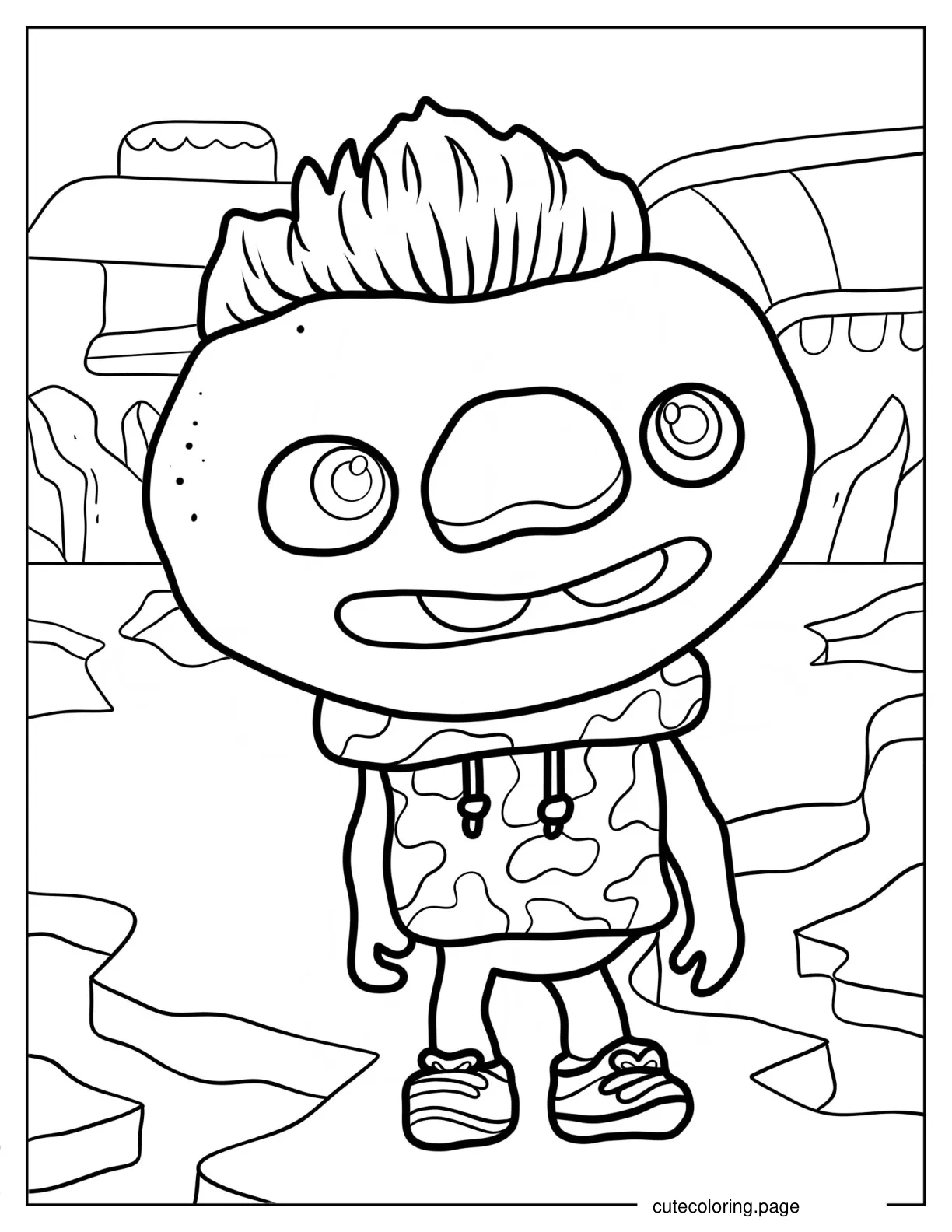 Cute Clod From Earthtown Coloring Page For Kids coloring page