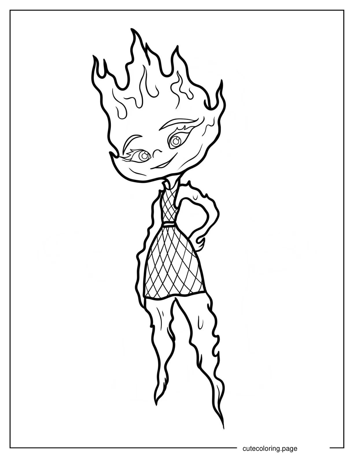 Simple Ember Lumen Coloring Page coloring page