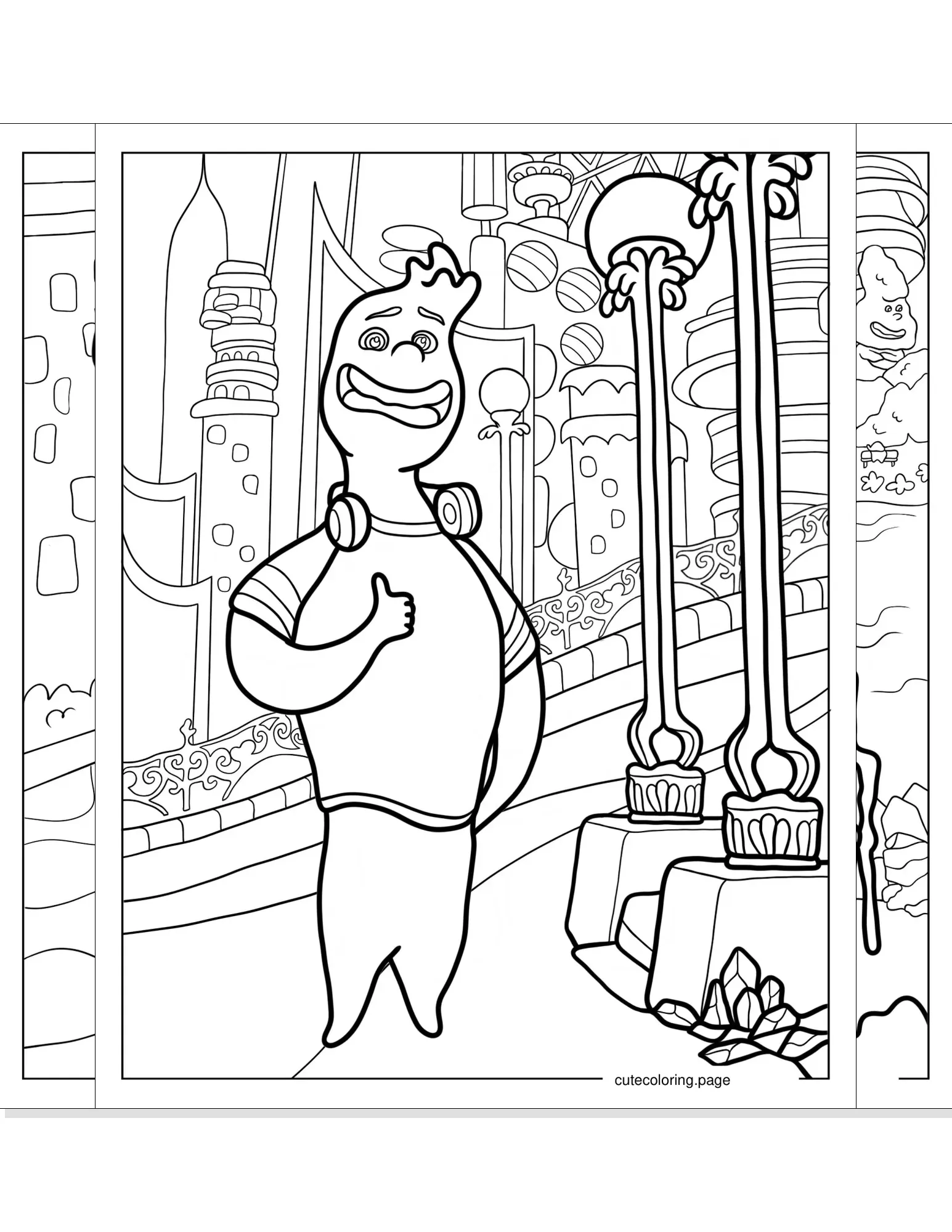 elemental coloring pages coloring page