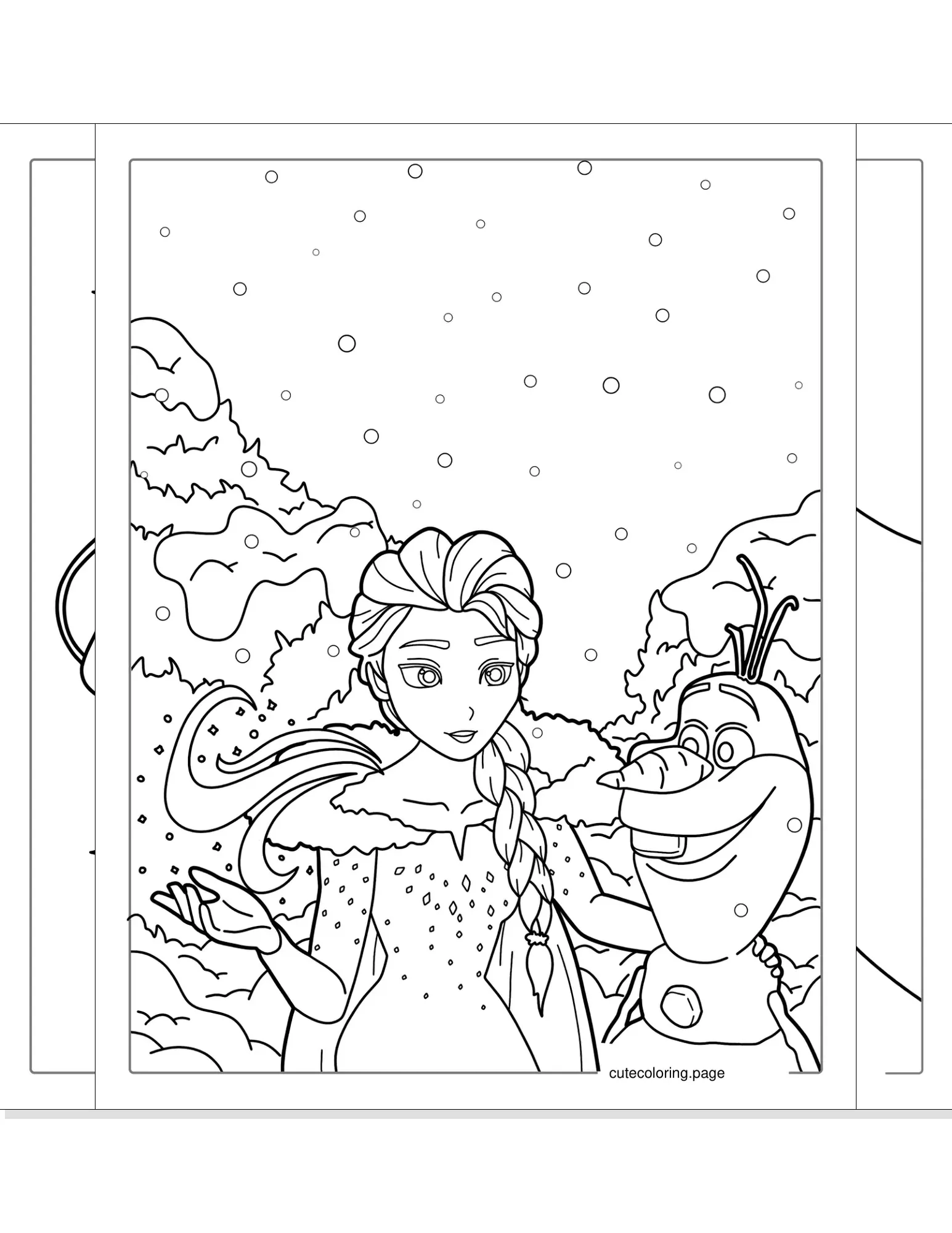 elsa coloring pages coloring page