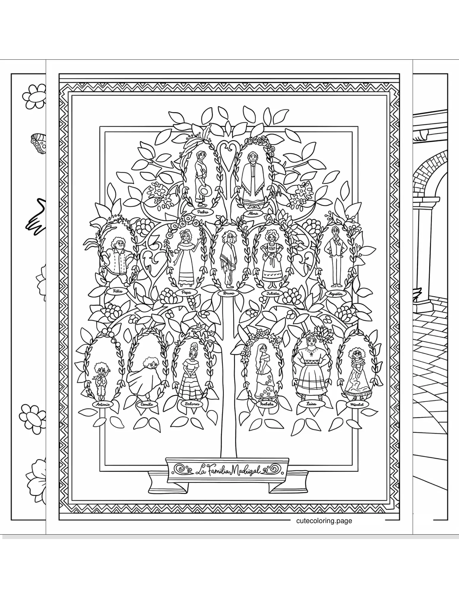 encanto coloring pages coloring page