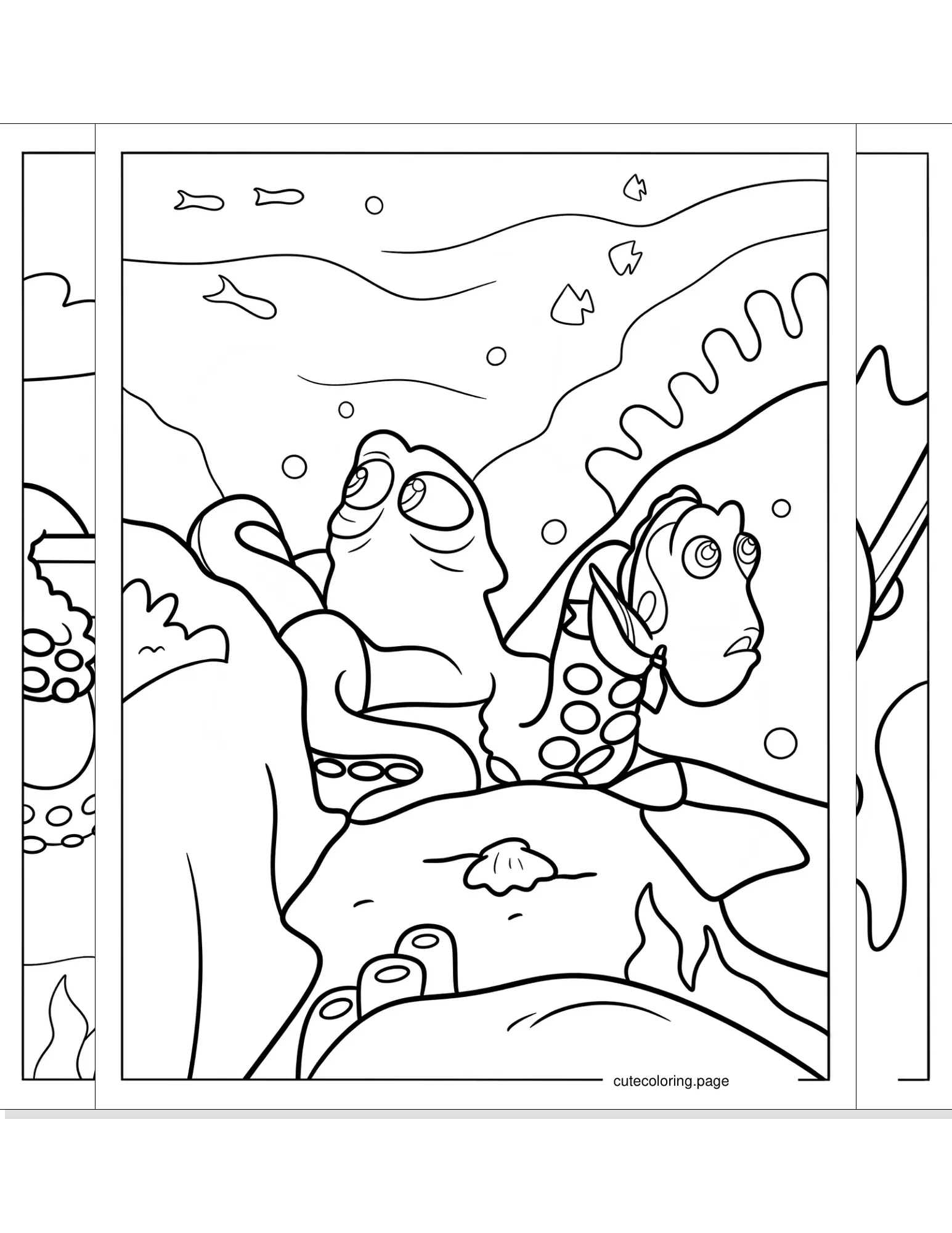 finding dory coloring pages coloring page