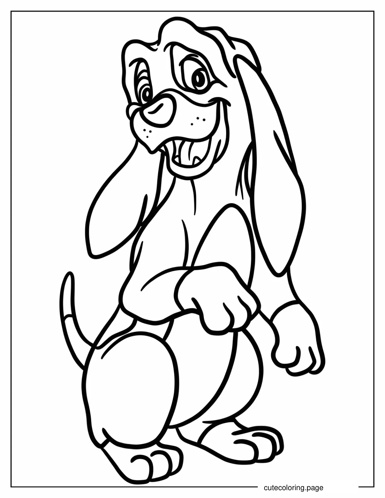 Easy Copper Coloring Page For Kids coloring page