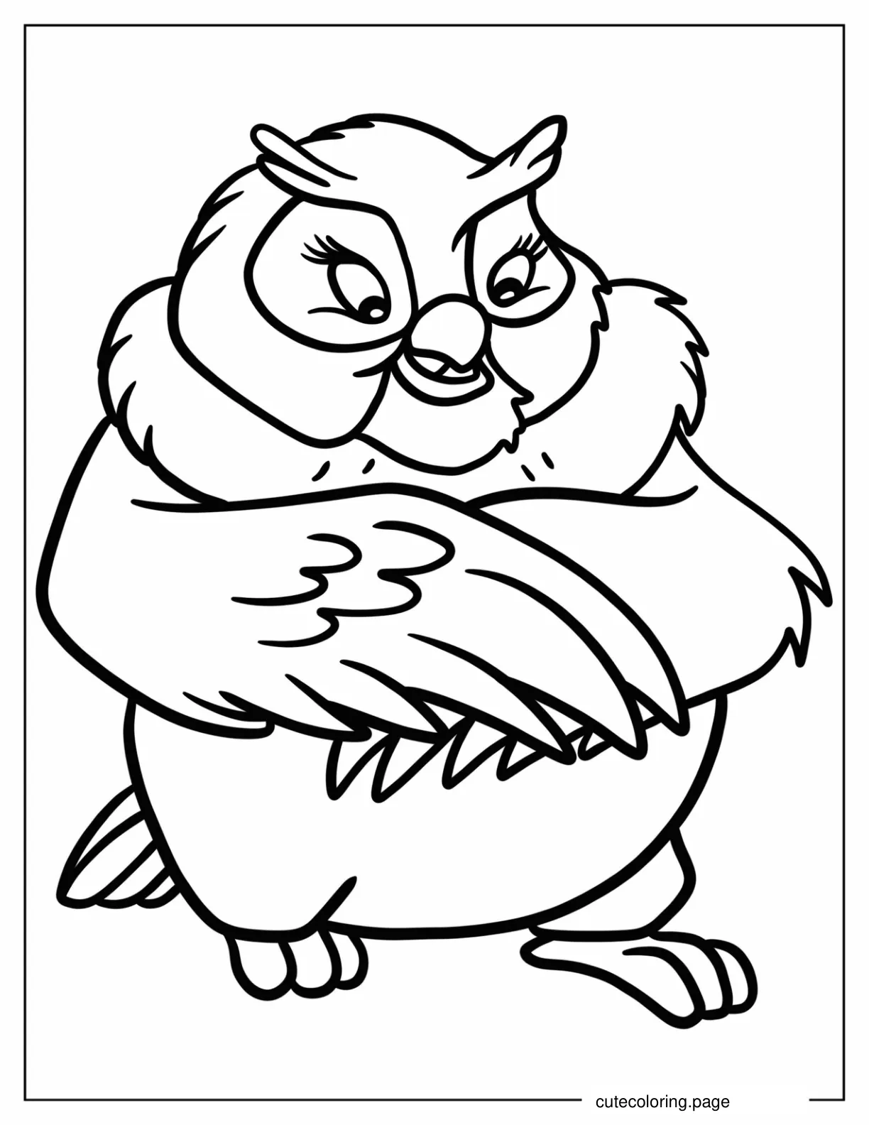 Simple Big Mama Outline Coloring Sheet coloring page