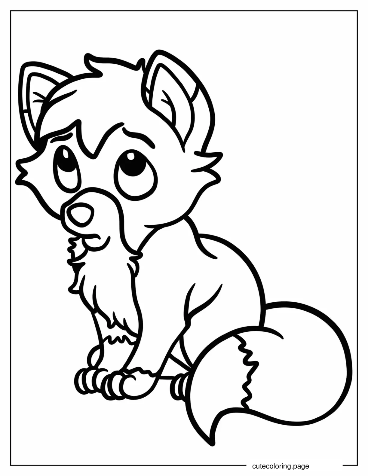 Young Tod Coloring Page For Preschoolers coloring page