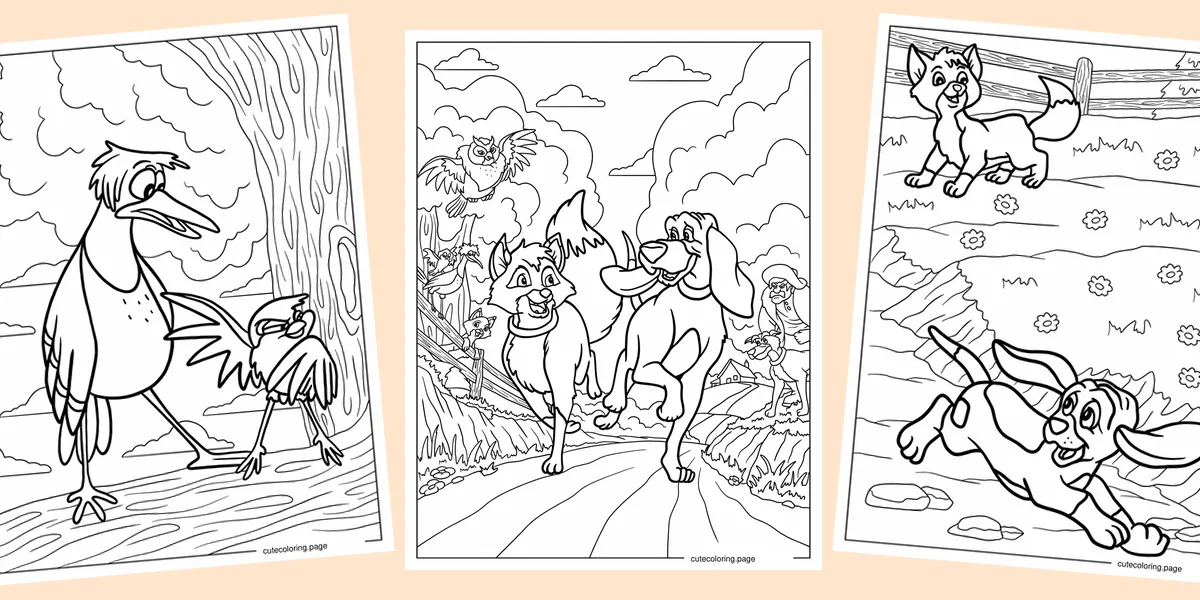 fox-and-the-hound-coloring-pages