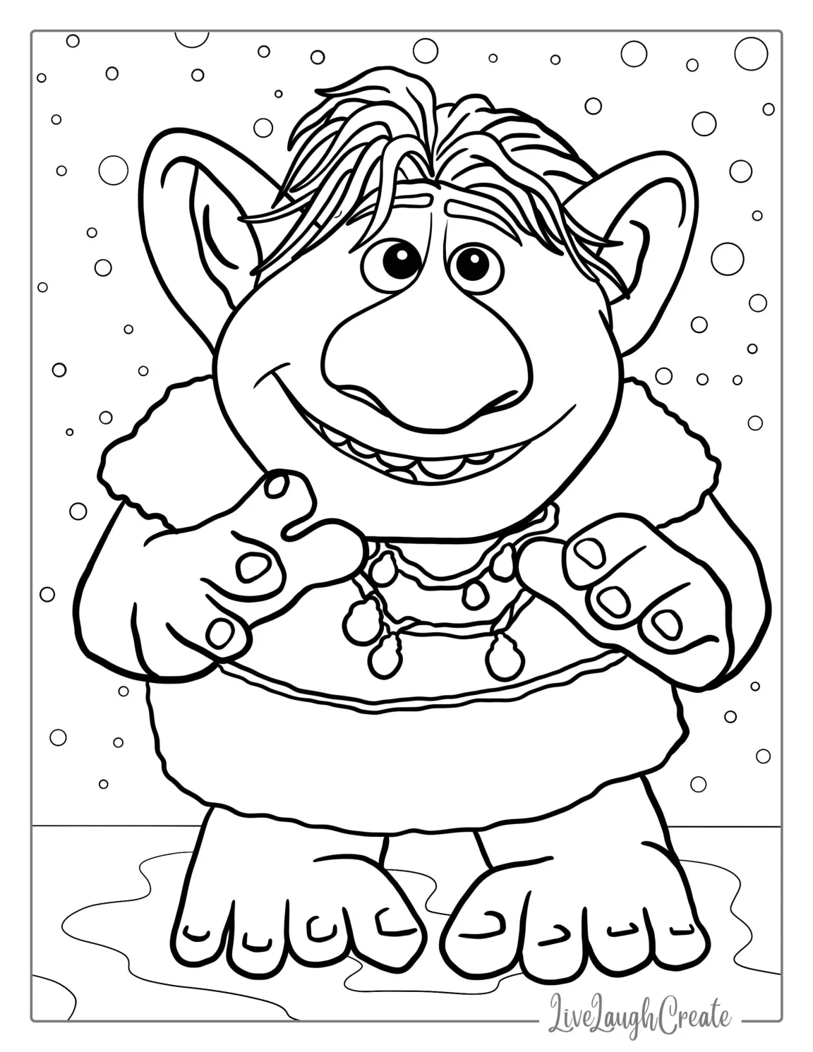 Bulda Troll Coloring Page coloring page