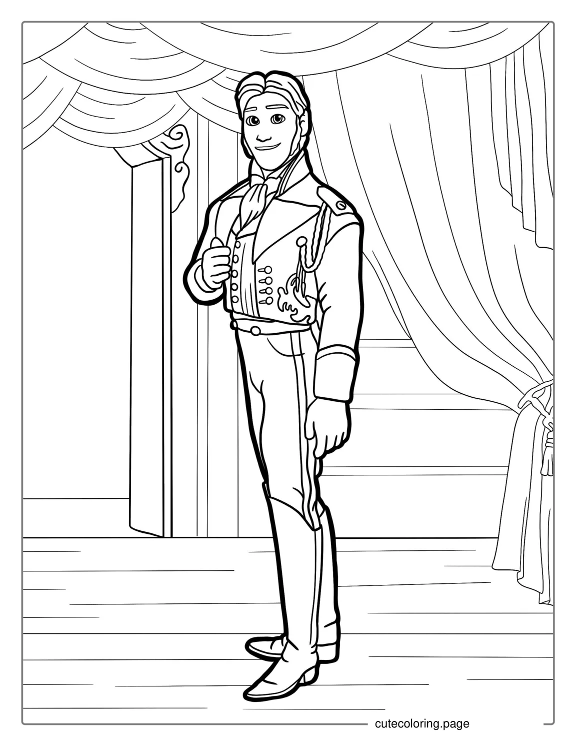 Prince Hans Coloring Sheet coloring page