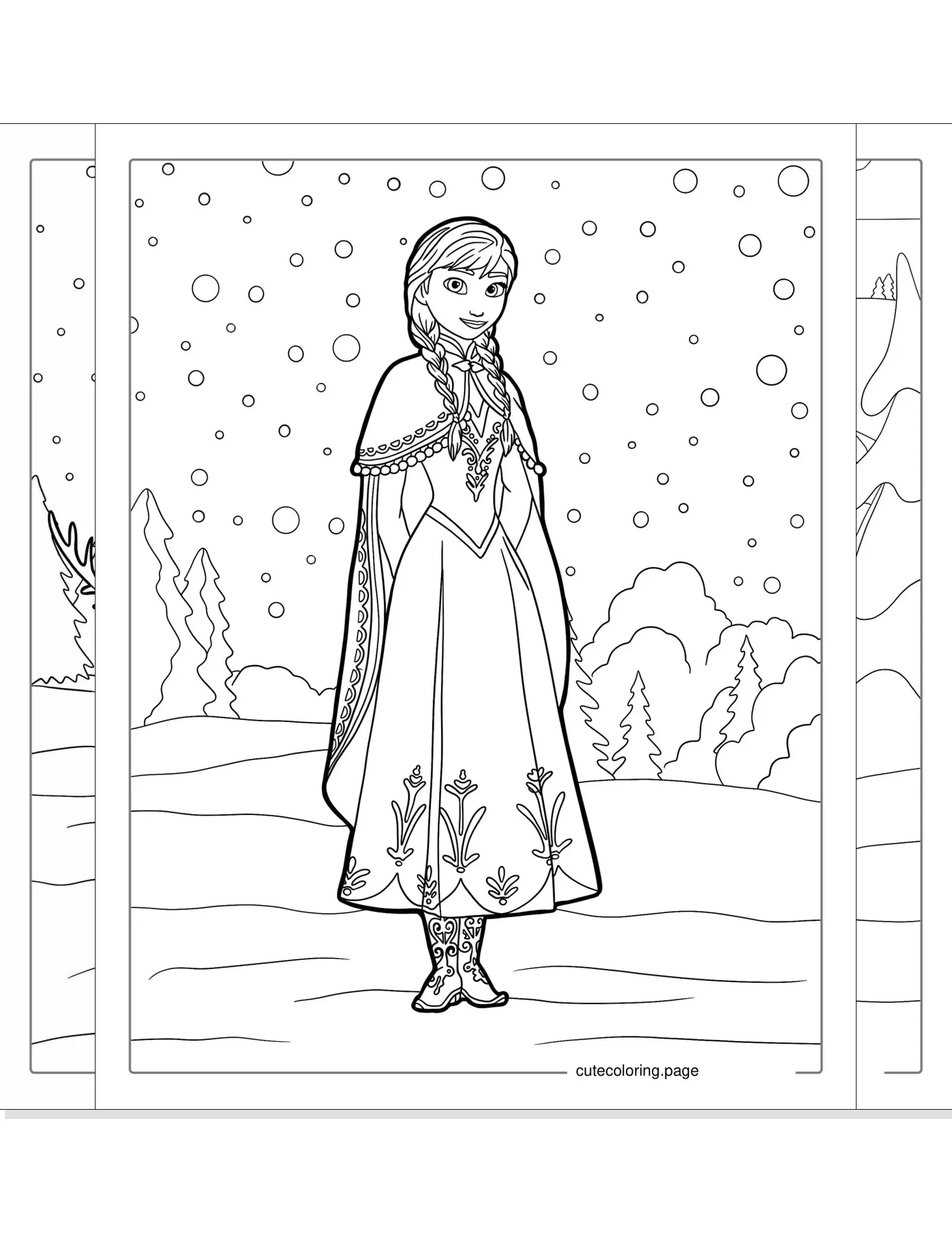 frozen coloring pages coloring page