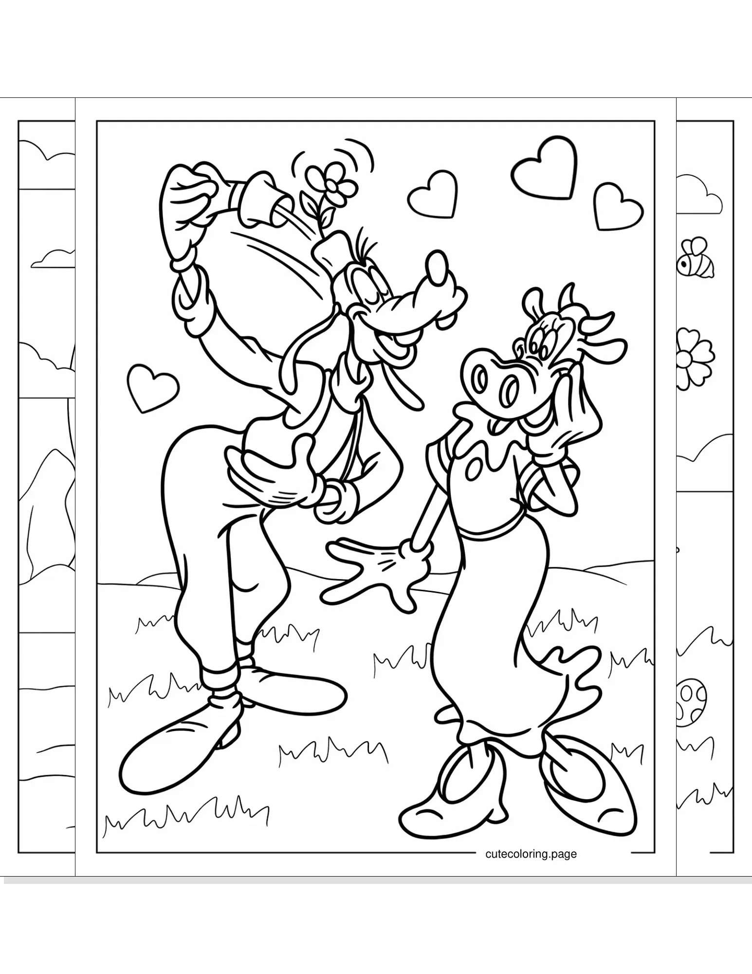 goofy coloring pages coloring page