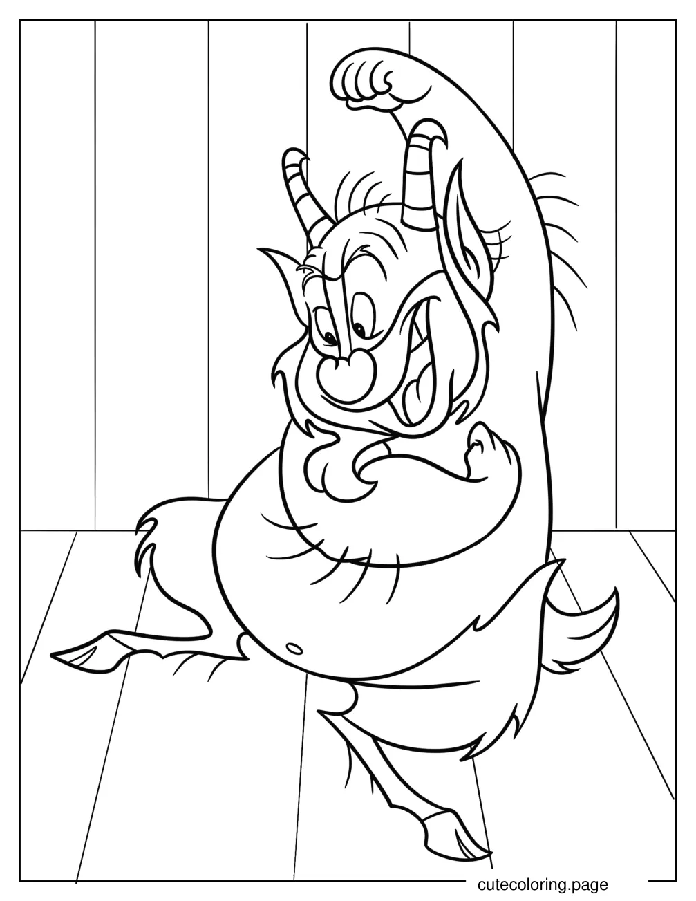 Phil From Hercules Cheering Coloring Page coloring page