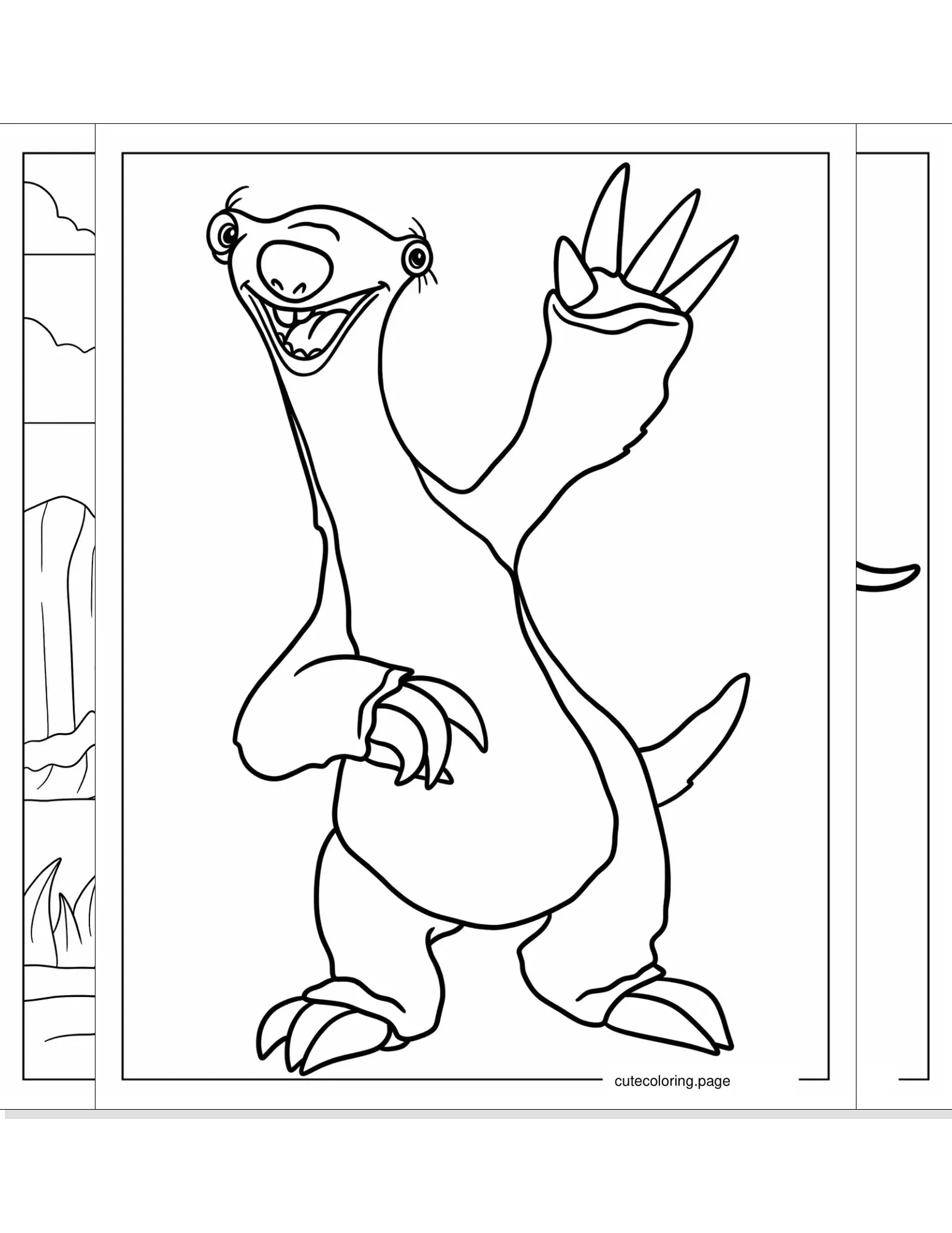 ice age coloring pages coloring page