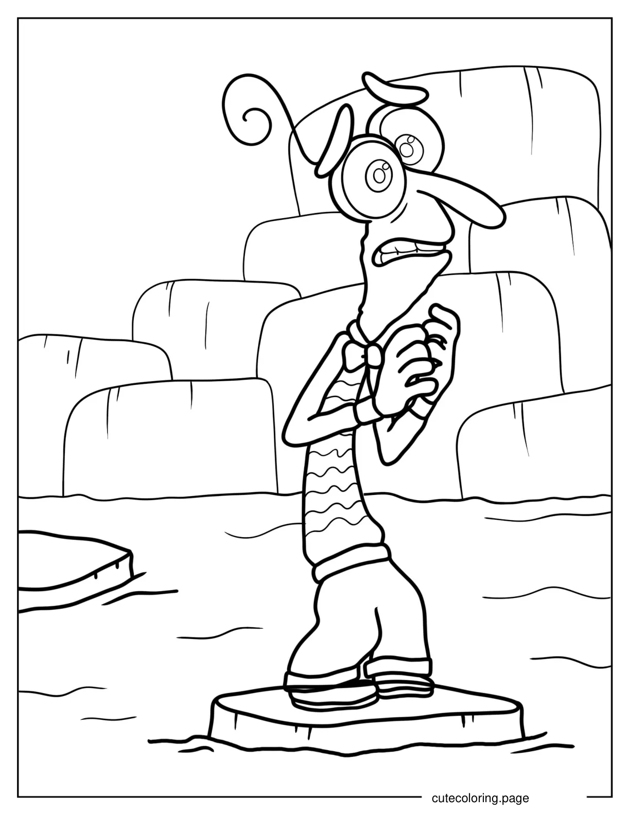 Fear Character From Inside Out coloring page