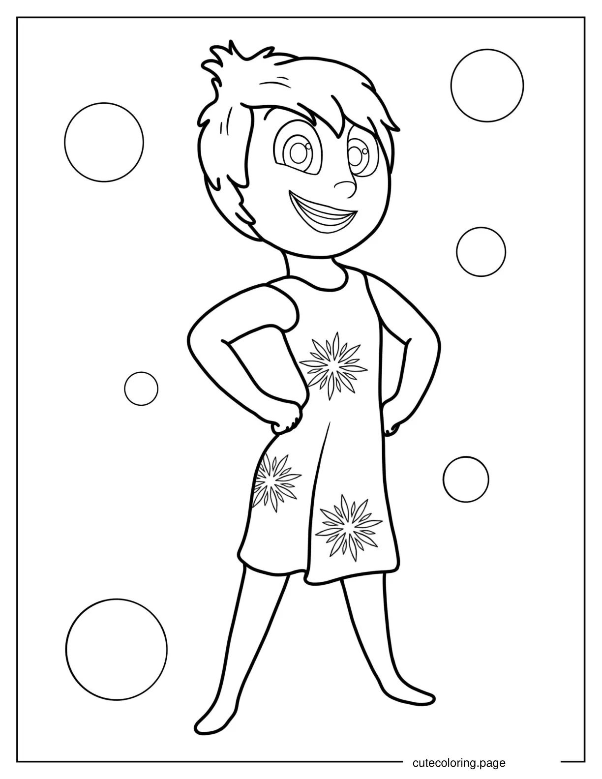 Joy From Inside Out To Color coloring page