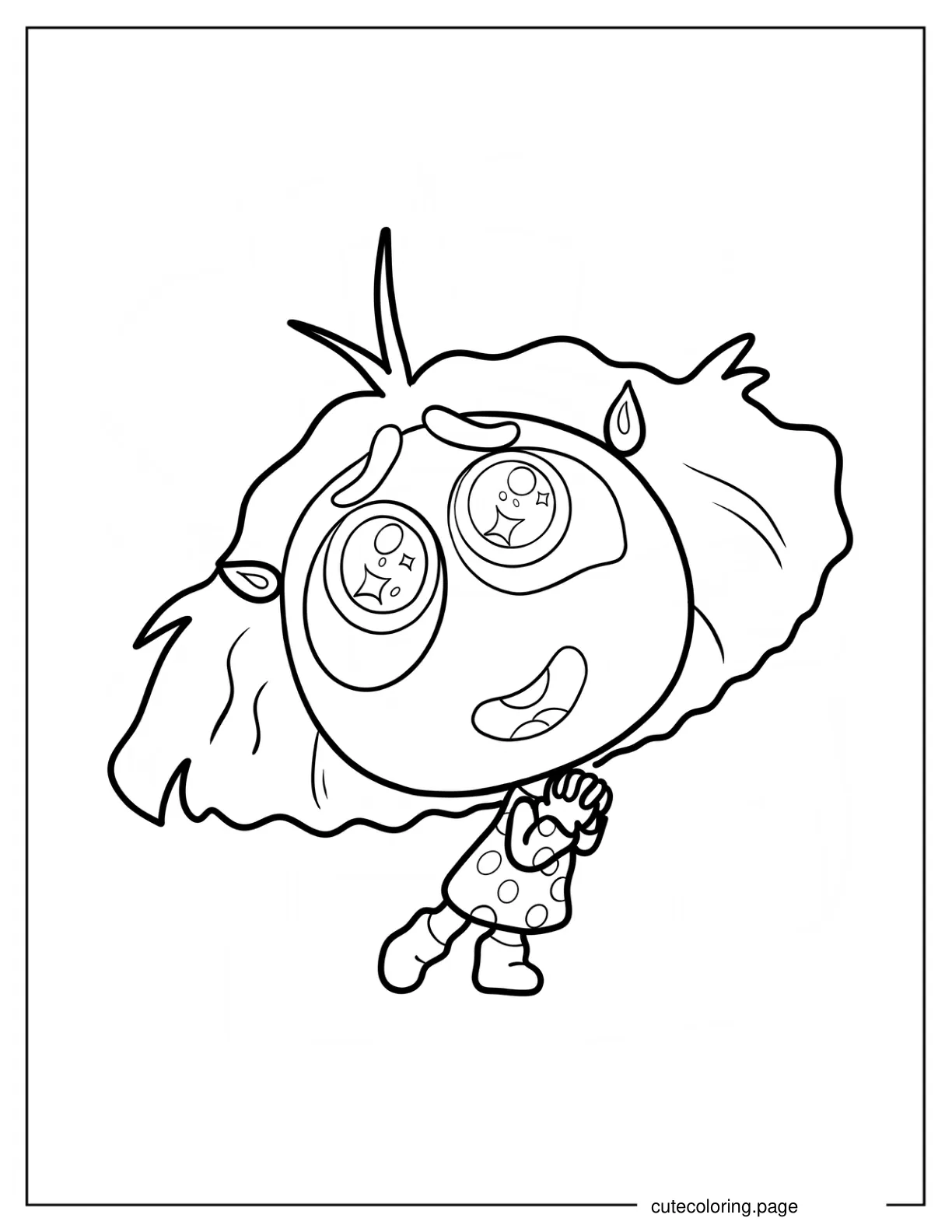 Kawaii Envy Coloring Page For Preschoolers coloring page