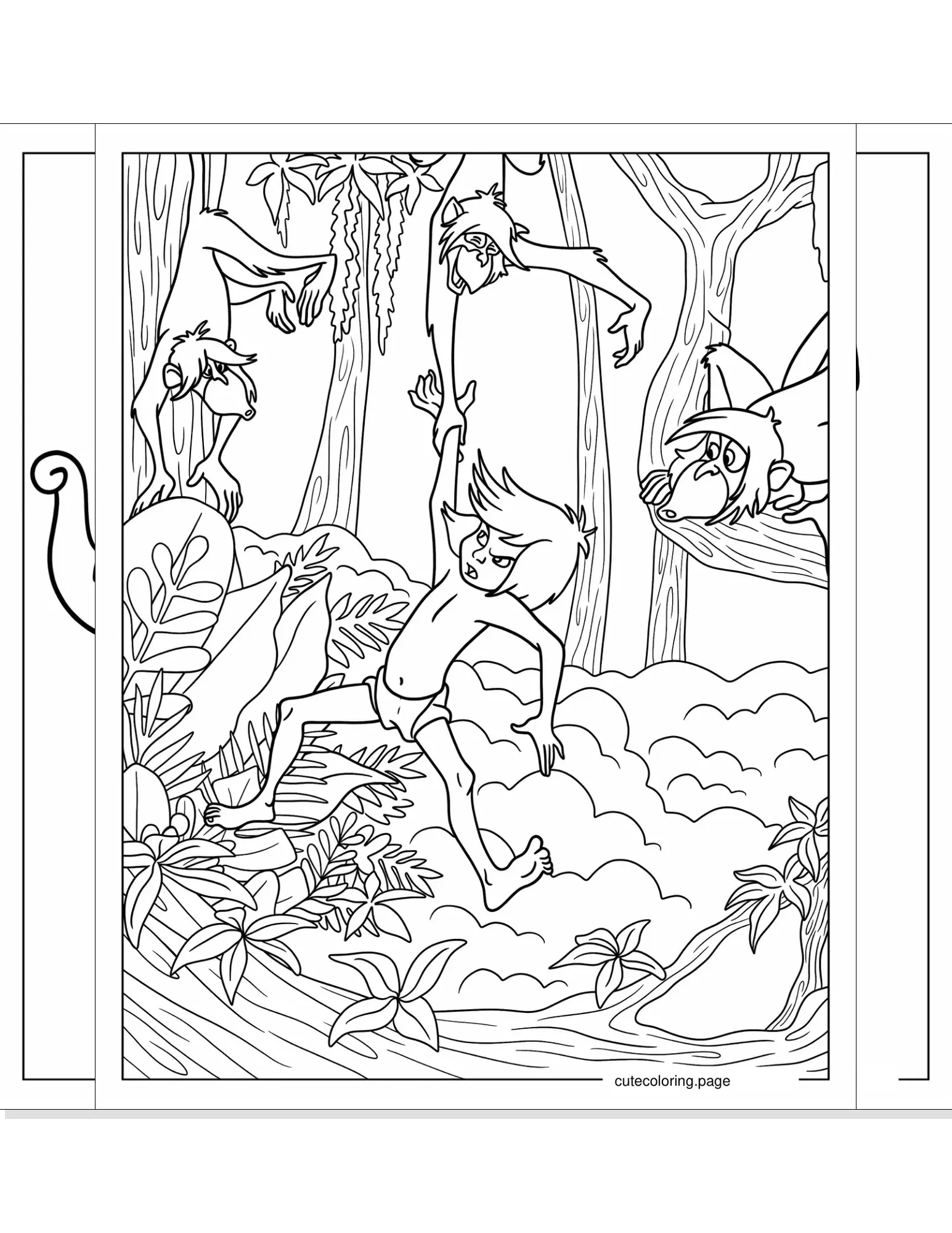 jungle book coloring pages coloring page