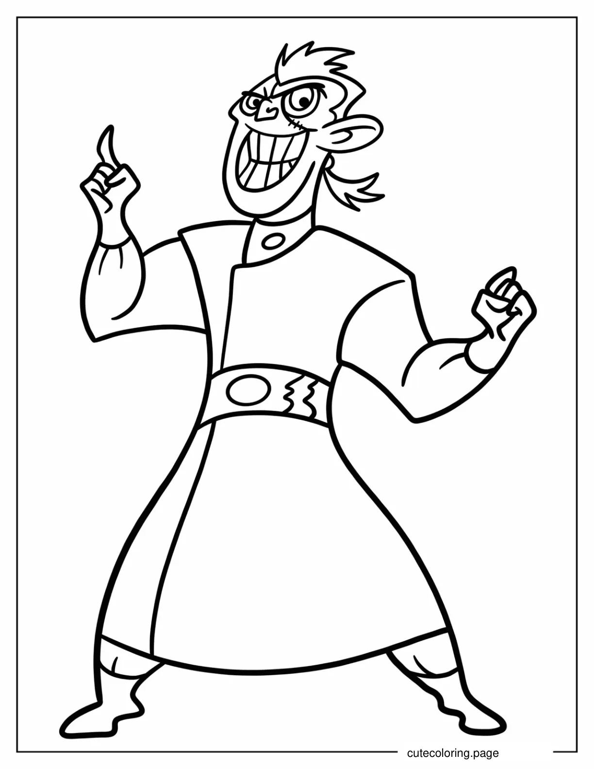 Evil Dr. Drakken Coloring Sheet coloring page