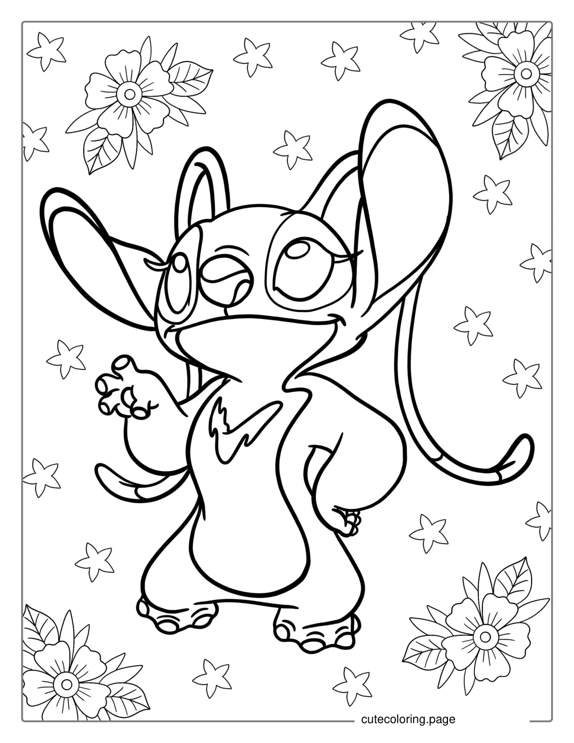 Angel Experiment 624 Character Coloring Page coloring page