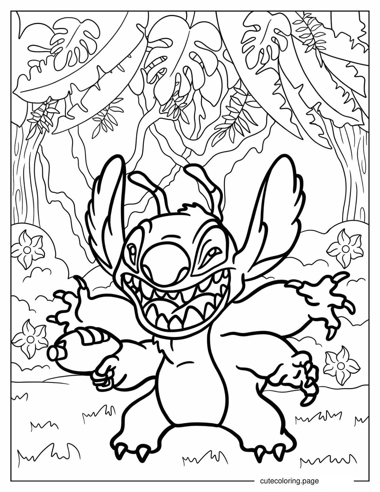 Angry Leroy Holding Plasma Blaster coloring page