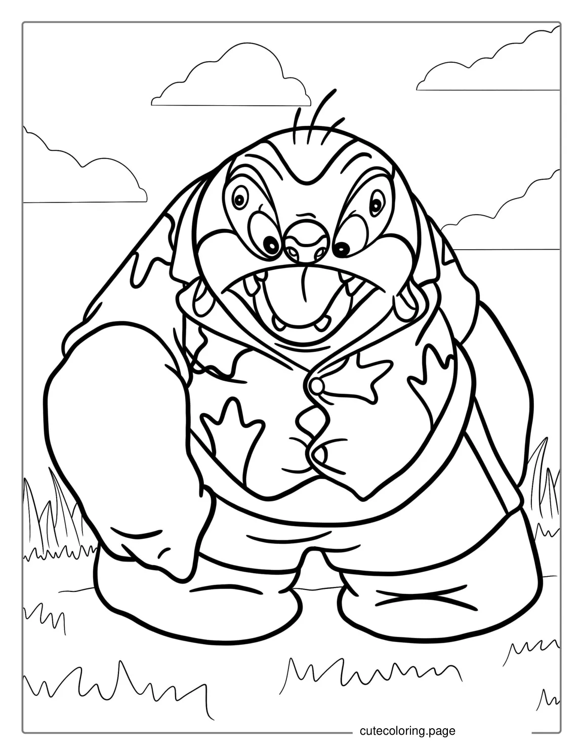 Jumba Jookiba Alien Character Coloring Sheet coloring page