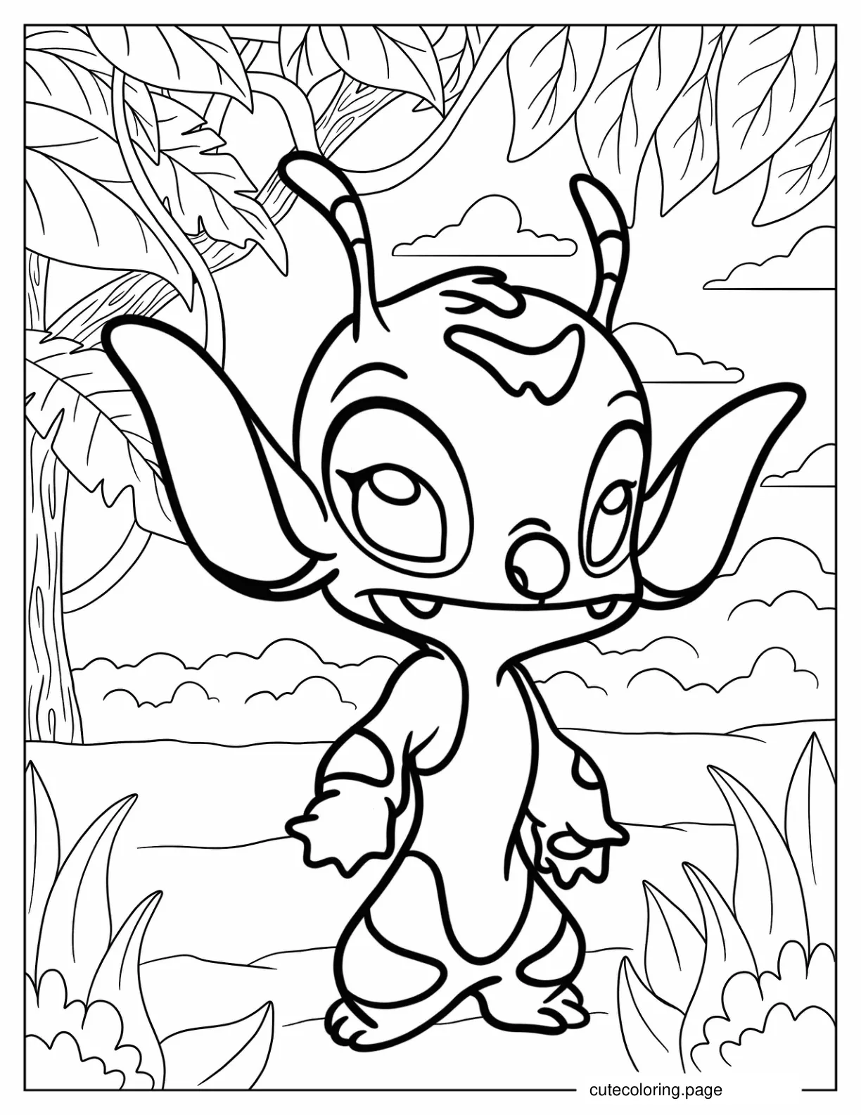 Lilo And Stitch Experiment 149 Bonnie Coloring Page coloring page