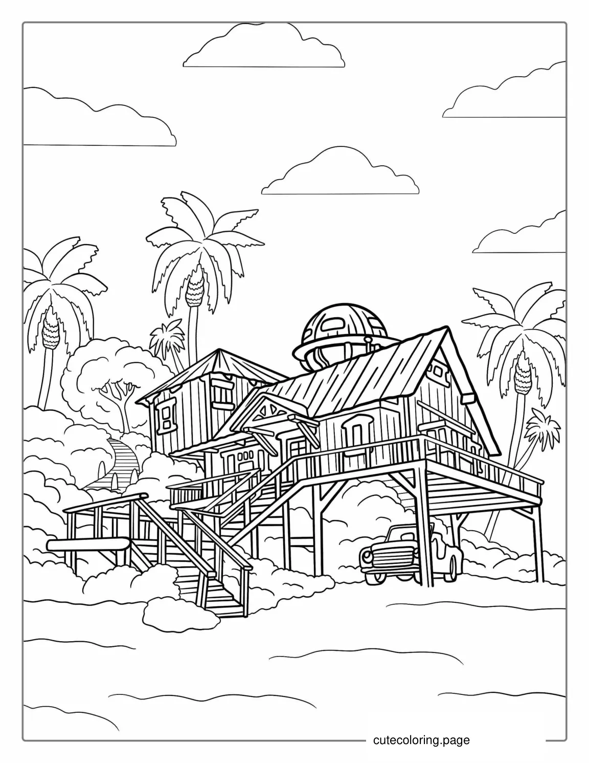 Lilo_s House Coloring Picture coloring page