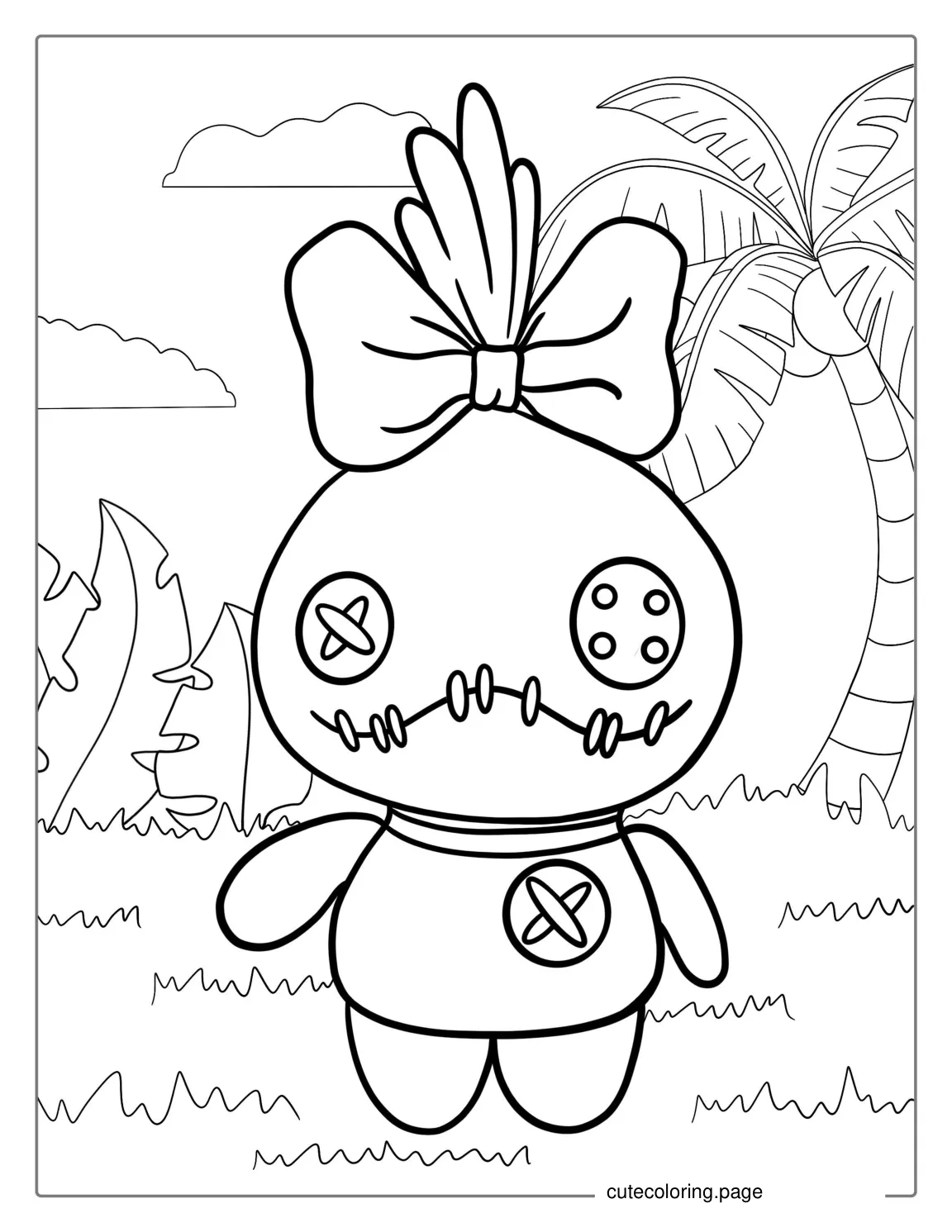 Scrump Rag Doll Coloring Page coloring page