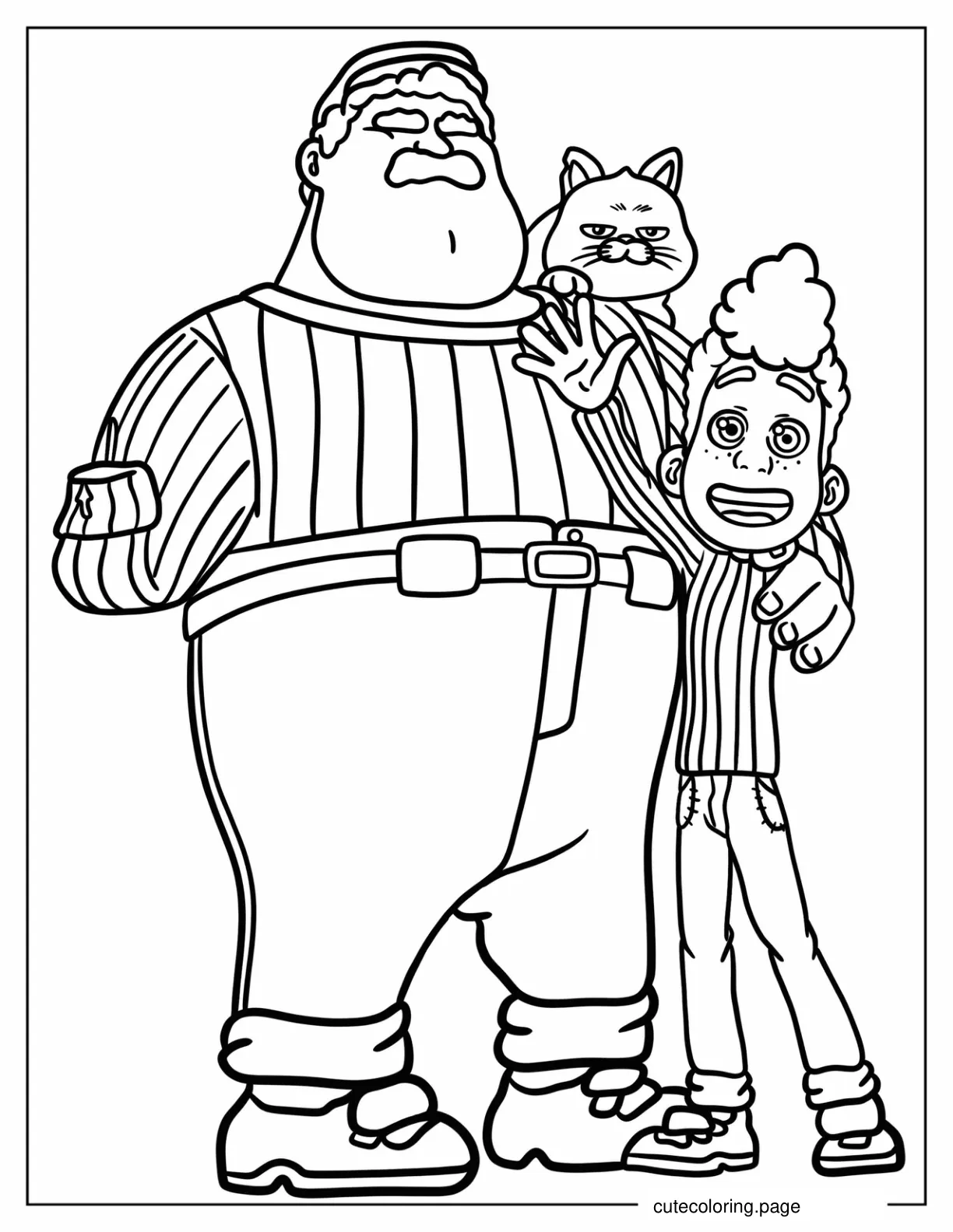 Massimo Marcovaldo Machiavelli And Alberto Coloring Page coloring page