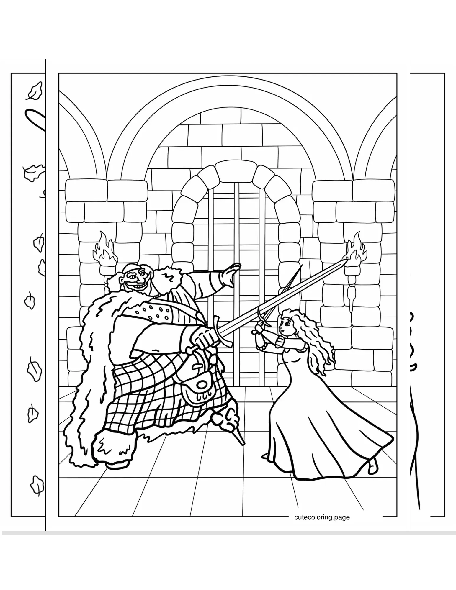 merida coloring pages coloring page