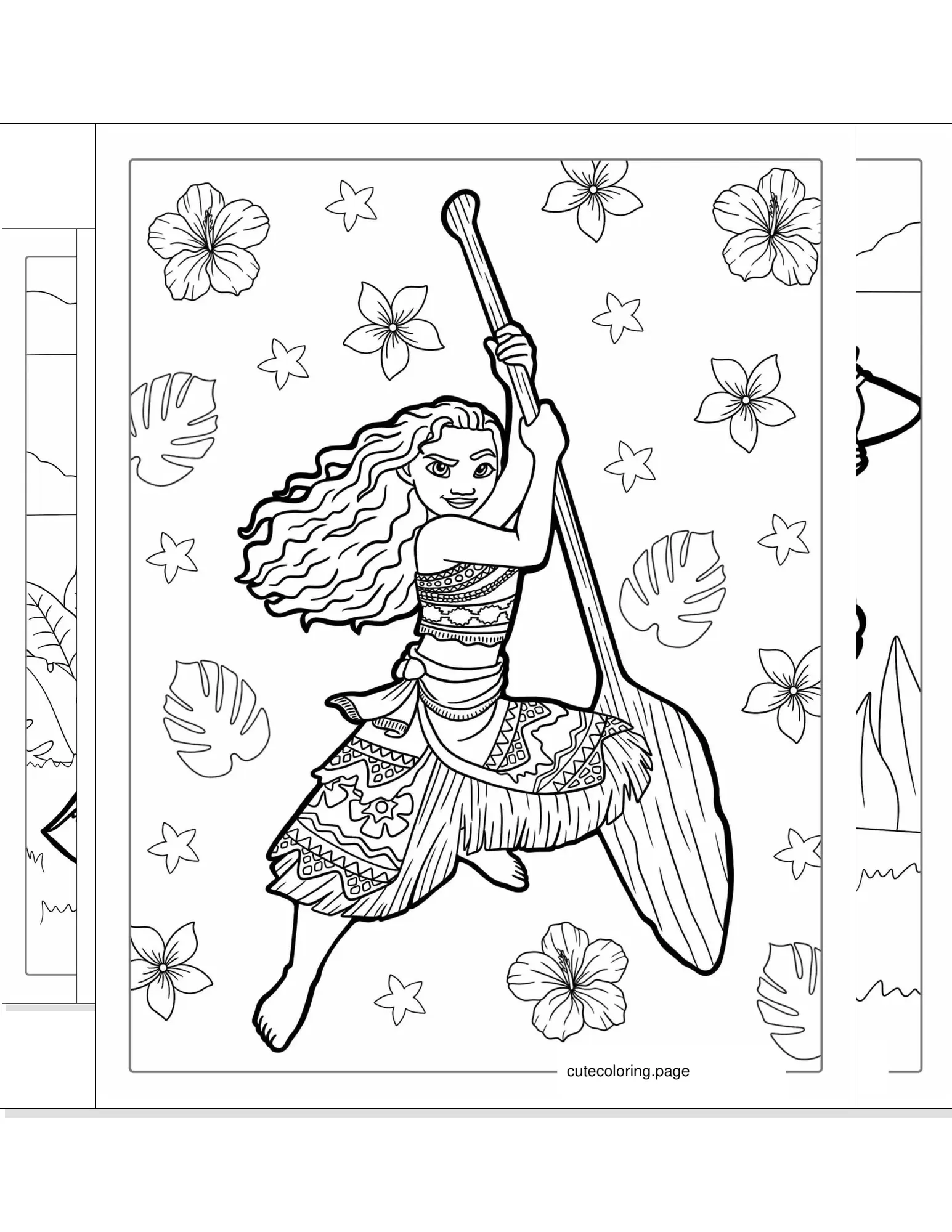 moana coloring pages coloring page