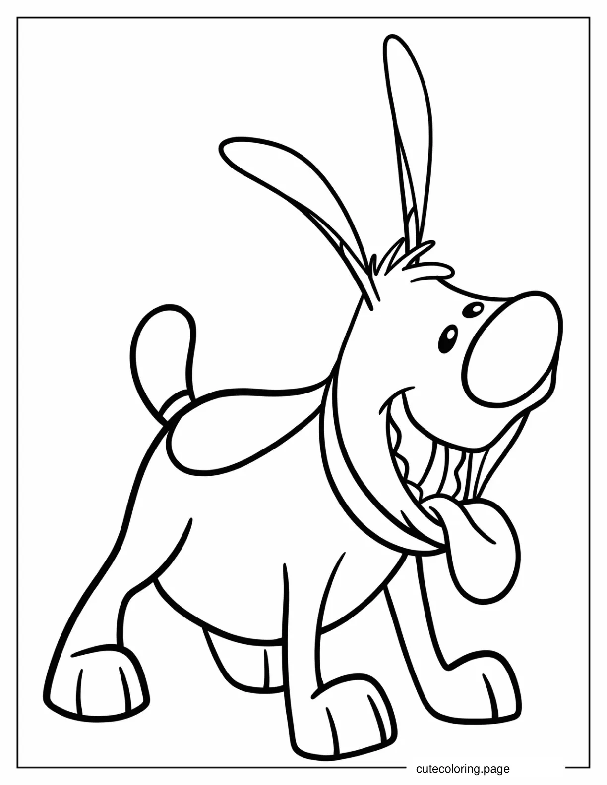 Easy Coloring Page Of Little Brother For Preschoolers coloring page