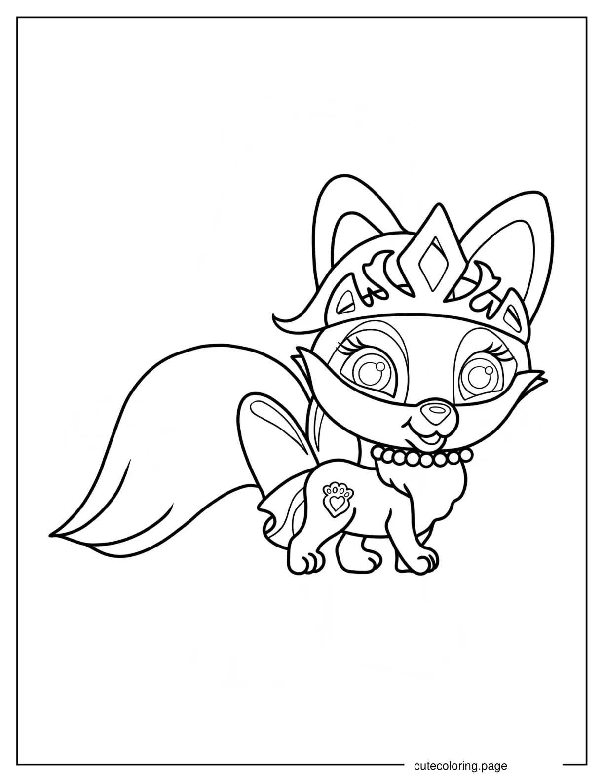 Simple Skyla Outline Coloring Sheet For Preschoolers coloring page