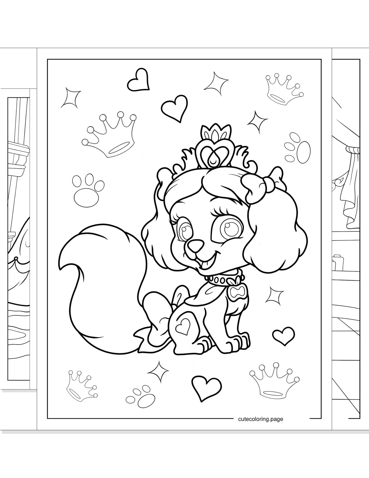 palace pets coloring pages coloring page