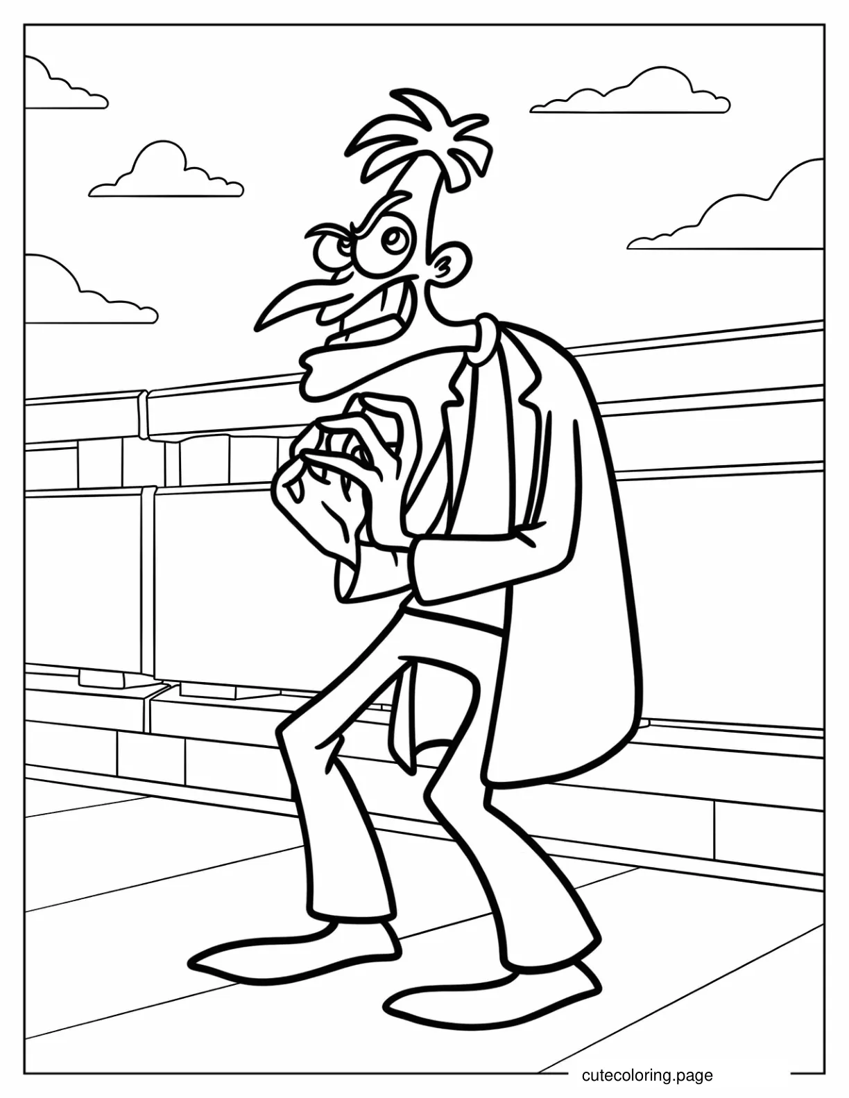 Dr. Heinz Doofenshmirtz Coloring Page coloring page